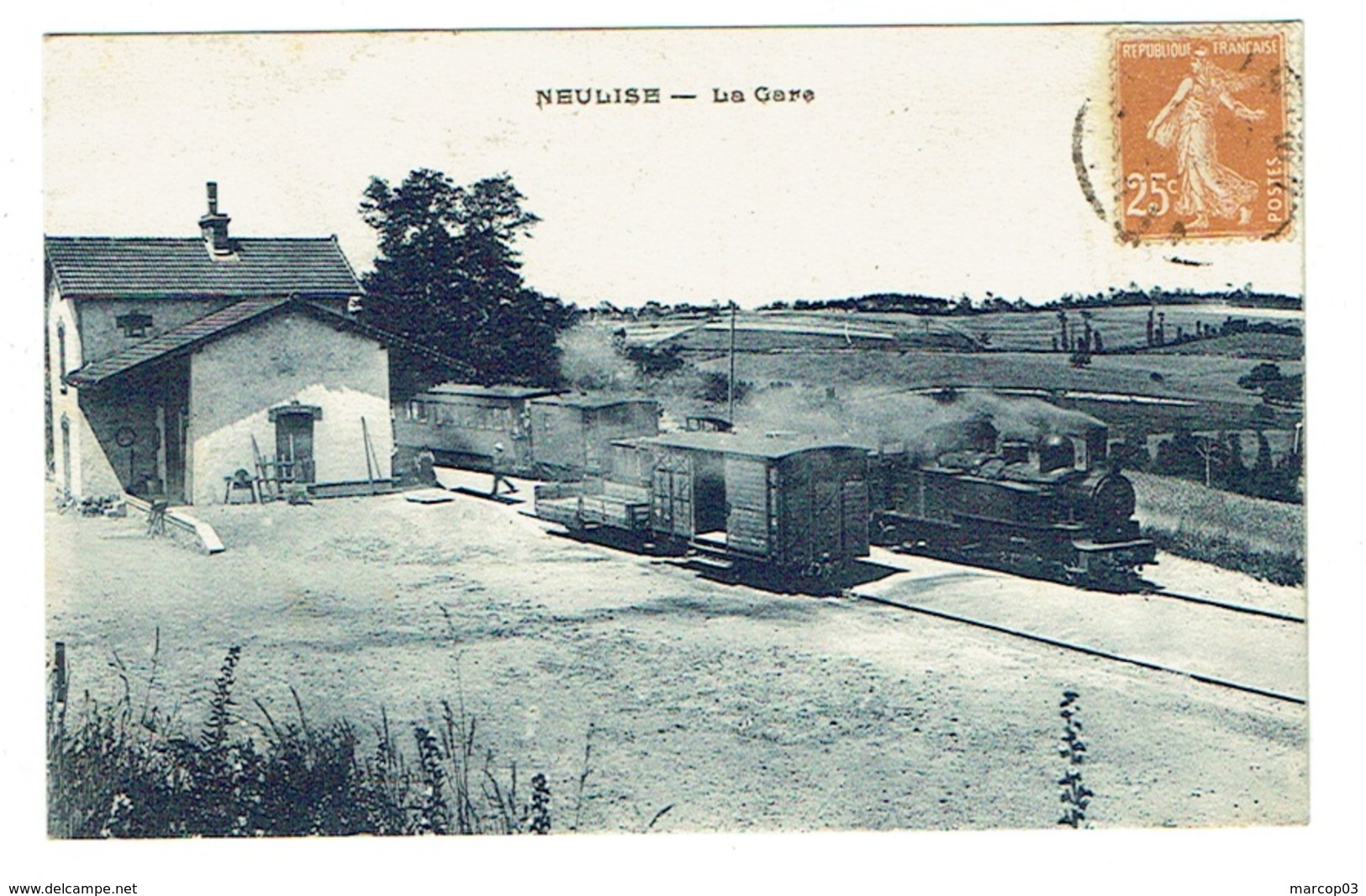 LOIRE 42 NEULISE La Gare Chemin De Fer économique - Autres & Non Classés