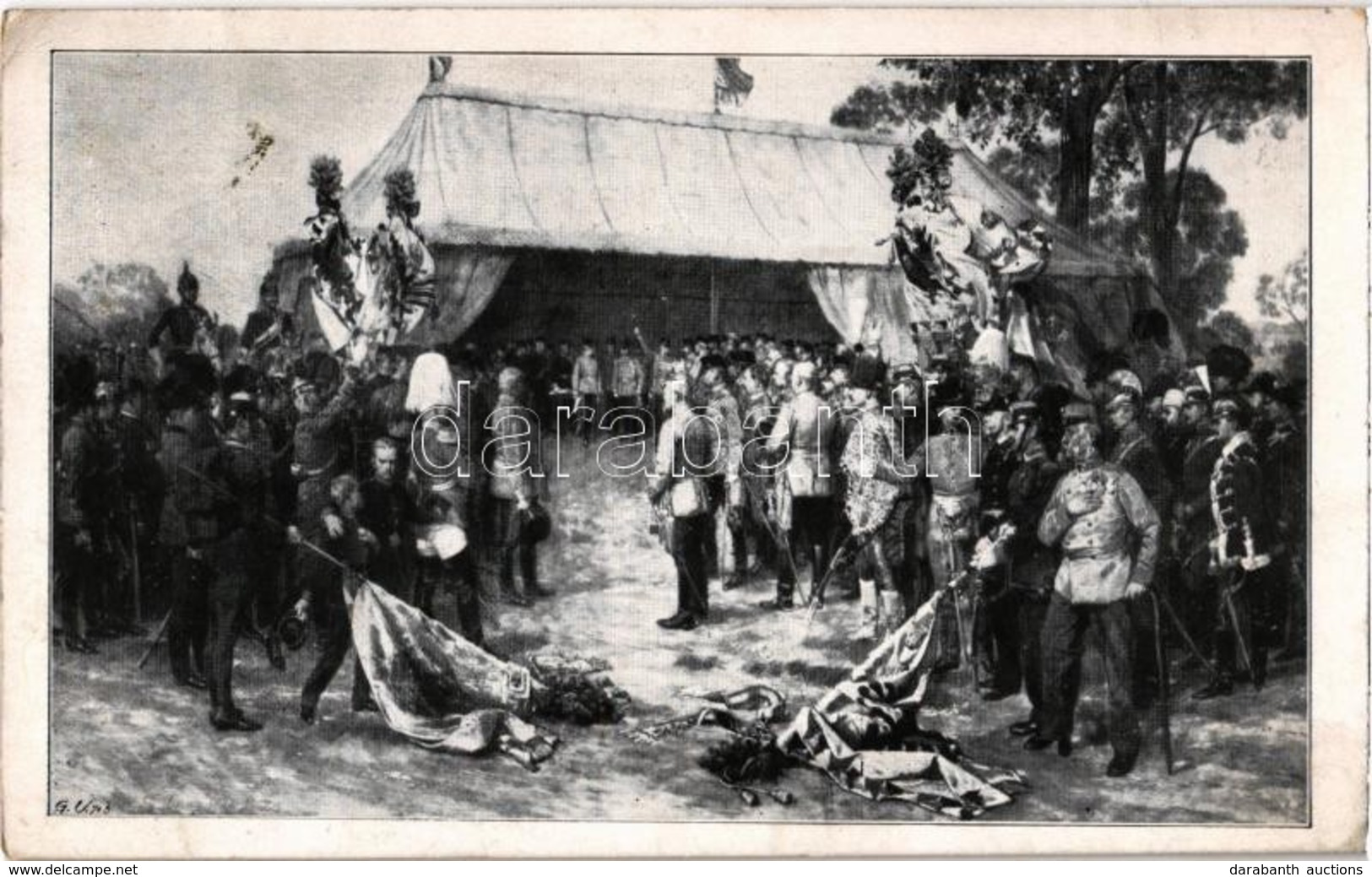 T2/T3 Austro-Hungarian K.u.K. And German Military Art Postcard, Franz Joseph, Viribus Unitis (EK) - Zonder Classificatie