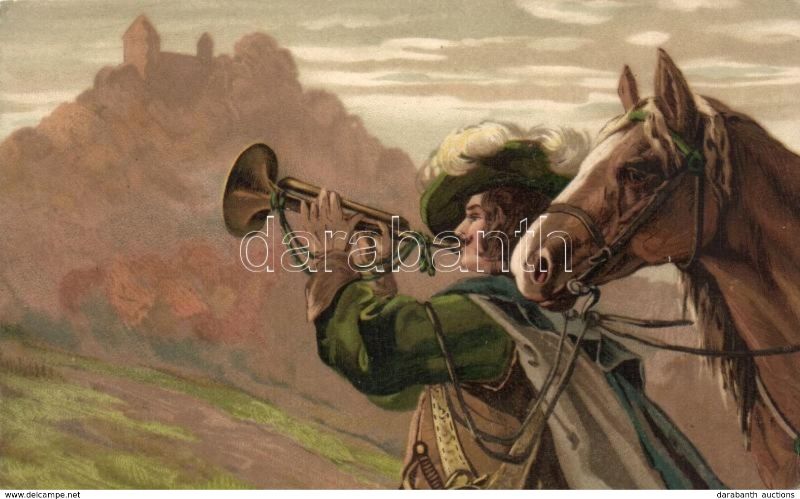 * T2/T3 Horse, Man With Trumpet, Litho (Rb) - Zonder Classificatie
