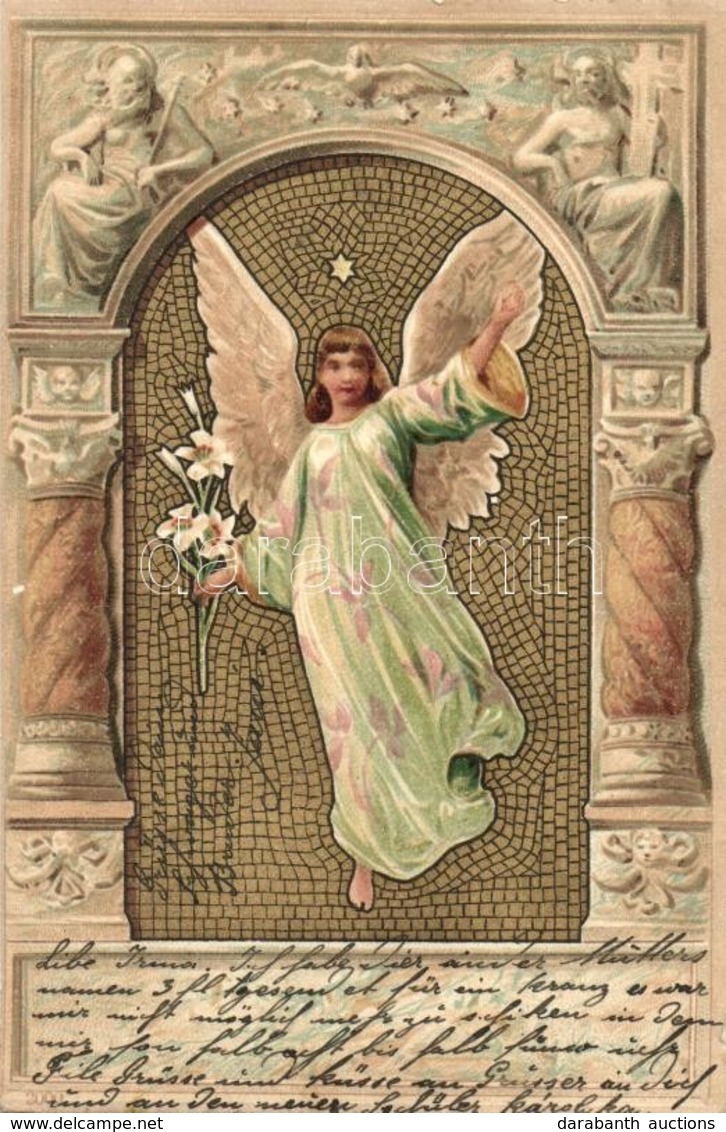 T2 Angel, Art Nouveau Litho - Zonder Classificatie