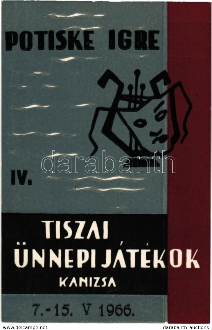 T2 1966 Kanizsa, Tiszai Ünnepi Játékok / Potiske Igre IV. - Ohne Zuordnung