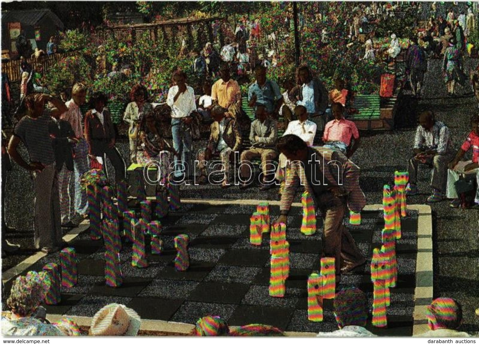 ** T1 Stockholm: Schack I Kungsträdgarden / Outdoor Chess - MODERN Postcard - Zonder Classificatie