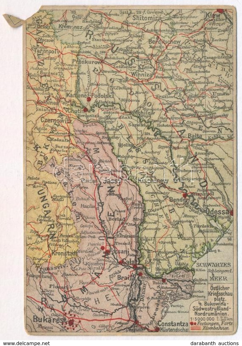 ** T4 Östlicher Kriegsschauplatz. Bukowina-Südwestrußland-Nordrumänien. Postkarten Des östlichen Kriegsschauplatzes Nr.  - Zonder Classificatie