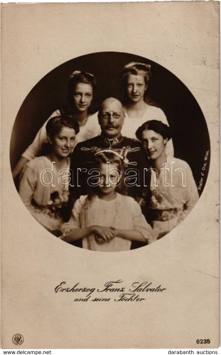 T2 1917 Erzherzog Franz Salvator Und Seine Töchter / Archduke Franz Salvator Of Austria With His Daughters - Zonder Classificatie