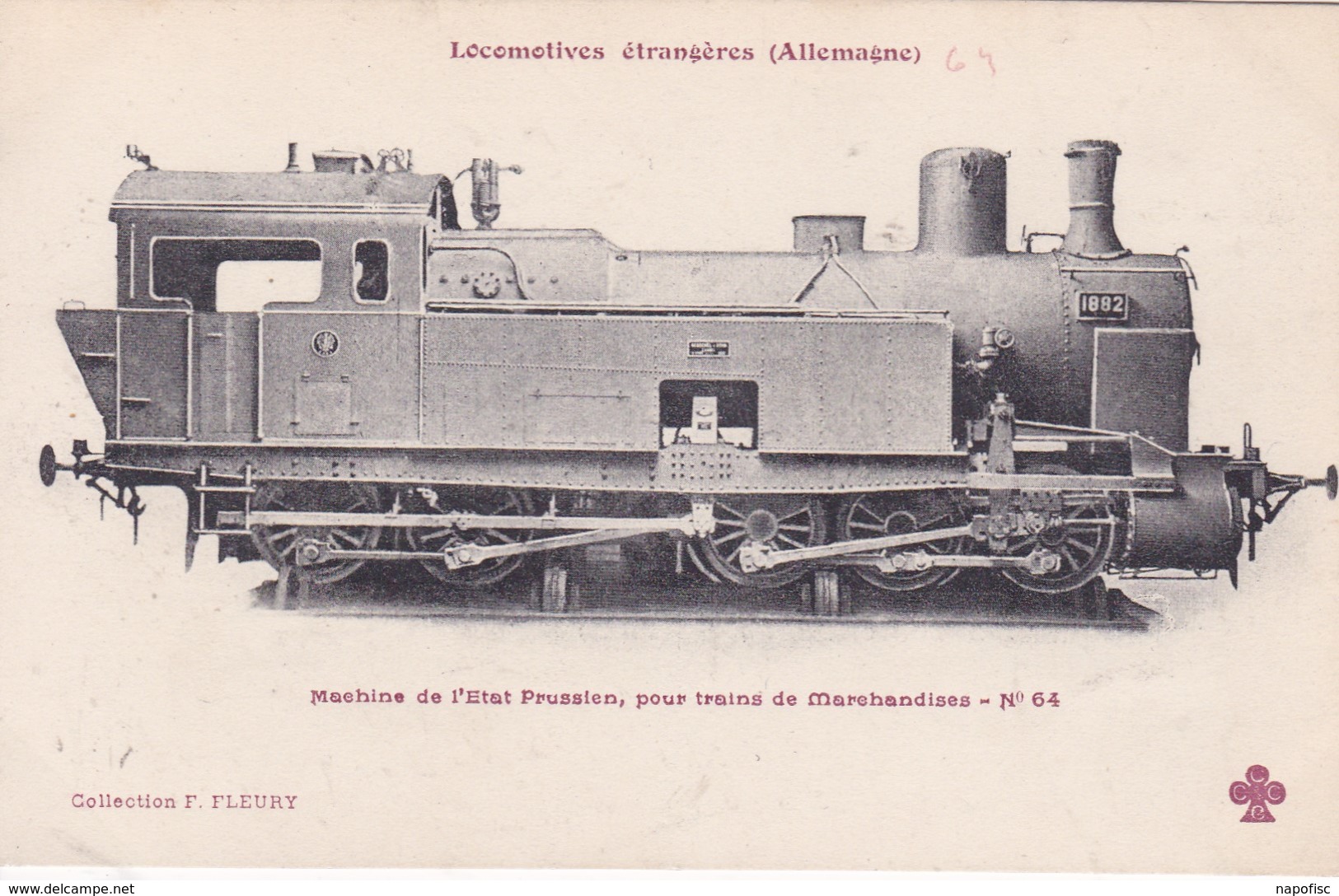 Locomotive  Etat Prussien Pour Trains De Marchandises Locomotive Allemande- Deutsch Lokomotive - Trains