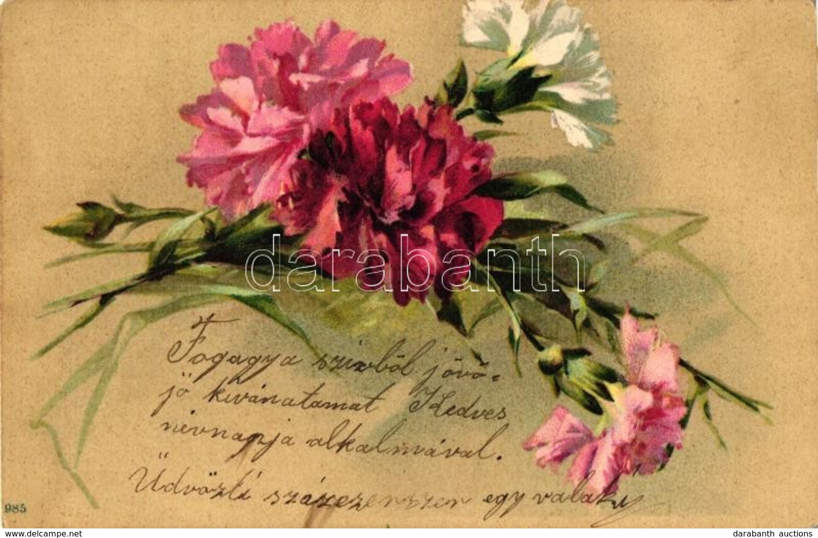 T2/T3 Flowers, Carnation, Litho (EK) - Zonder Classificatie