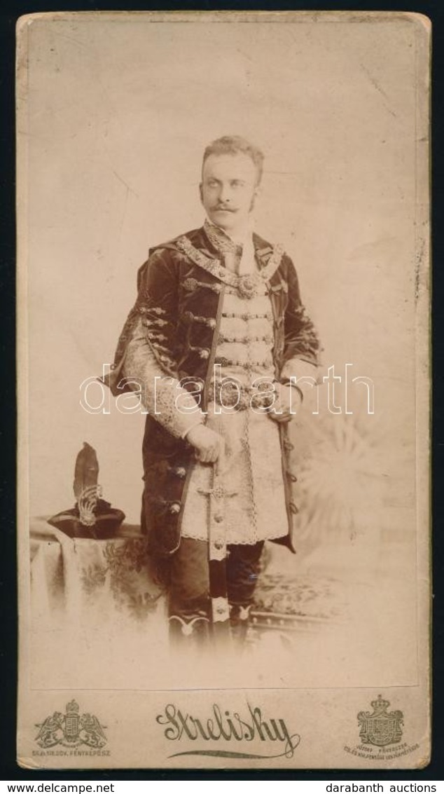 Procopius Béla (1868-1945) Numizmatikus Fotója Díszmagyarban. Strelisky Fotó 1896. - Zonder Classificatie