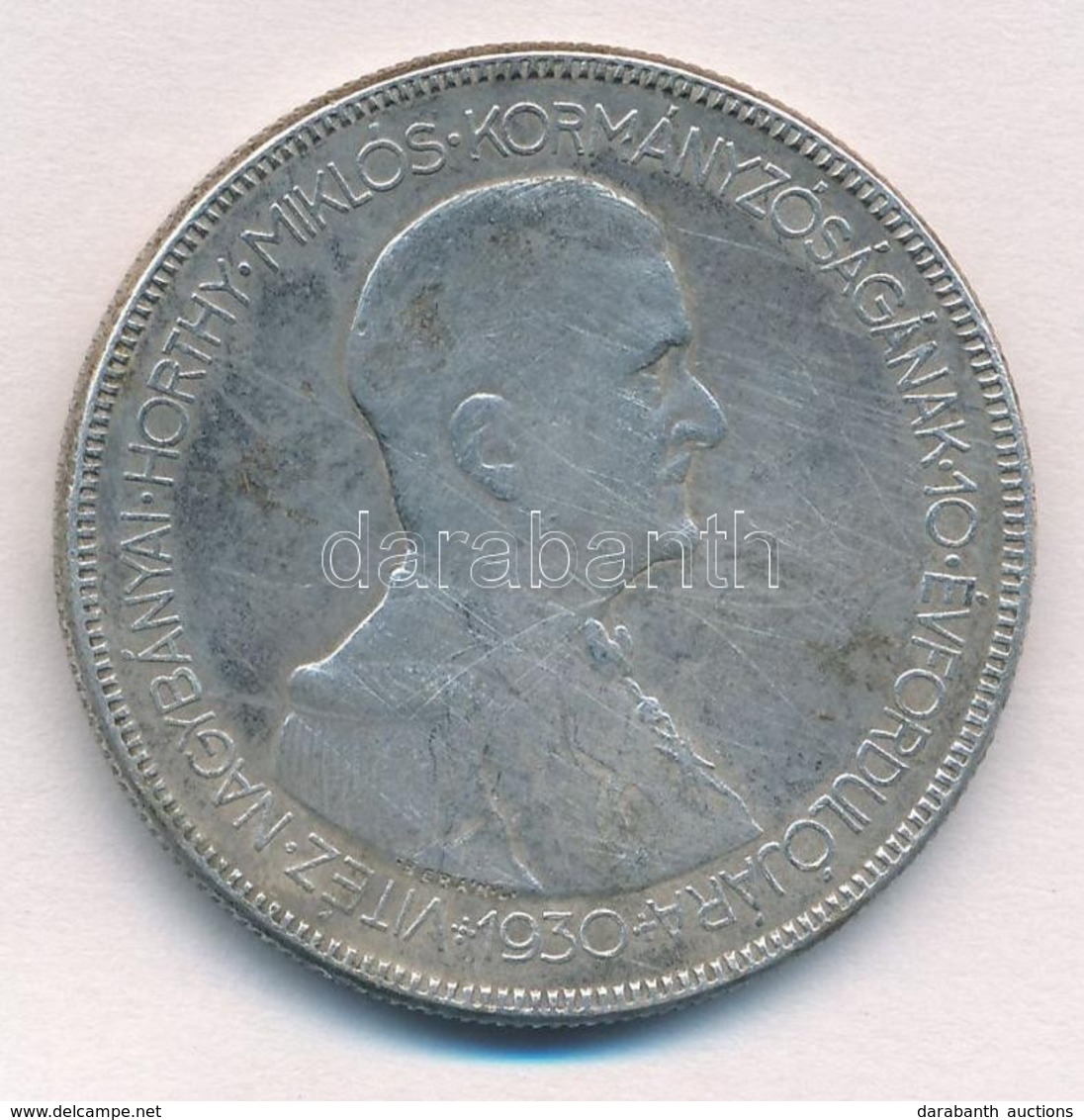 1930. 5P Ag 'Horthy Jobbra' T:2,2- Kis Patina
Adamo P8 - Zonder Classificatie