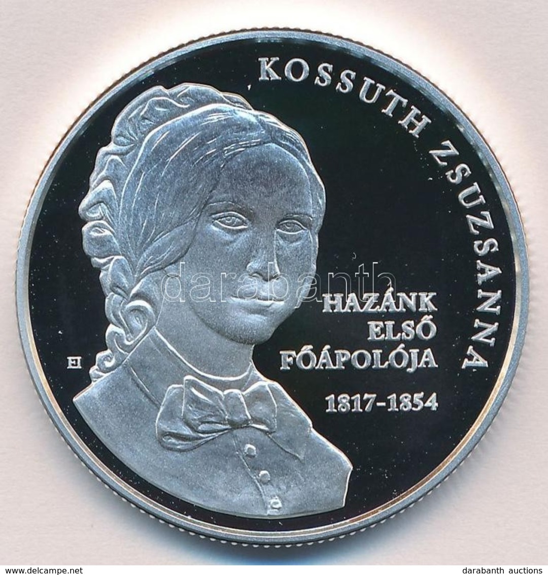 2017. 10.000Ft Ag 'Kossuth Zsuzsanna Születésének 200. évfordulója' Tanúsítvánnyal T:PP - Zonder Classificatie