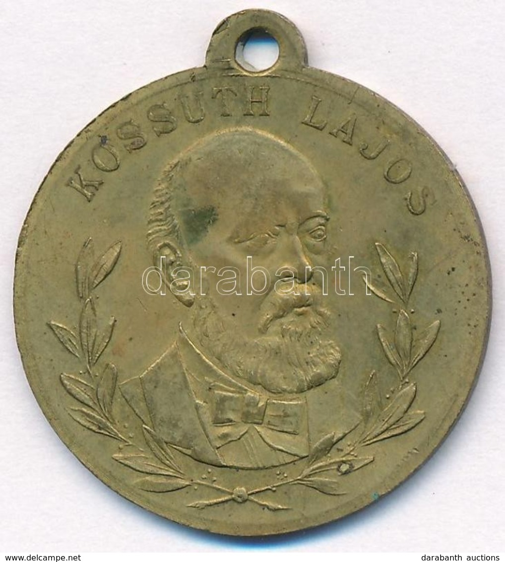 1894. 'Kossuth Lajos / Szabadság, Egyenlőség, Testvériség 1848' Cu Emlékérem (30mm) T:2,2- - Zonder Classificatie
