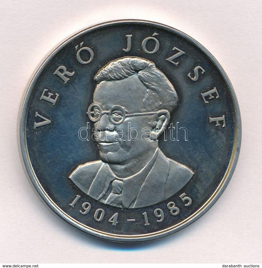 ~1985. 'Verő József 1904-1985 / Pro Metalurgica' Fém Emlékérem Dísztokban (42,5mm) T:1- (eredetileg PP) - Zonder Classificatie