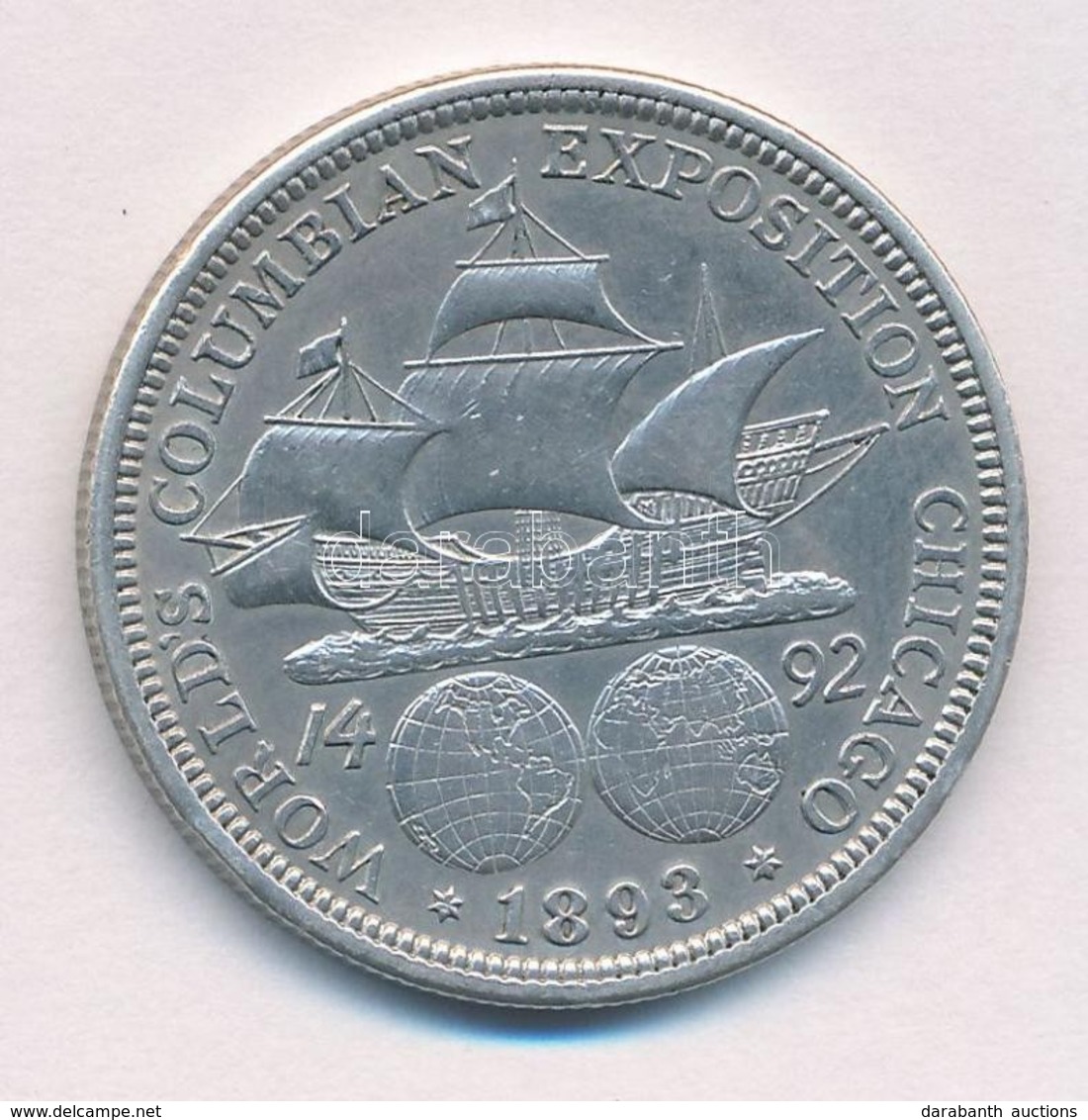 Amerikai Egyesült Államok 1893. 1/2$ Ag 'Kolombusz Kristóf' T:2 
USA 1893. 1/2 Dollar Ag 'Christopher Colombus' C:XF Kra - Non Classificati