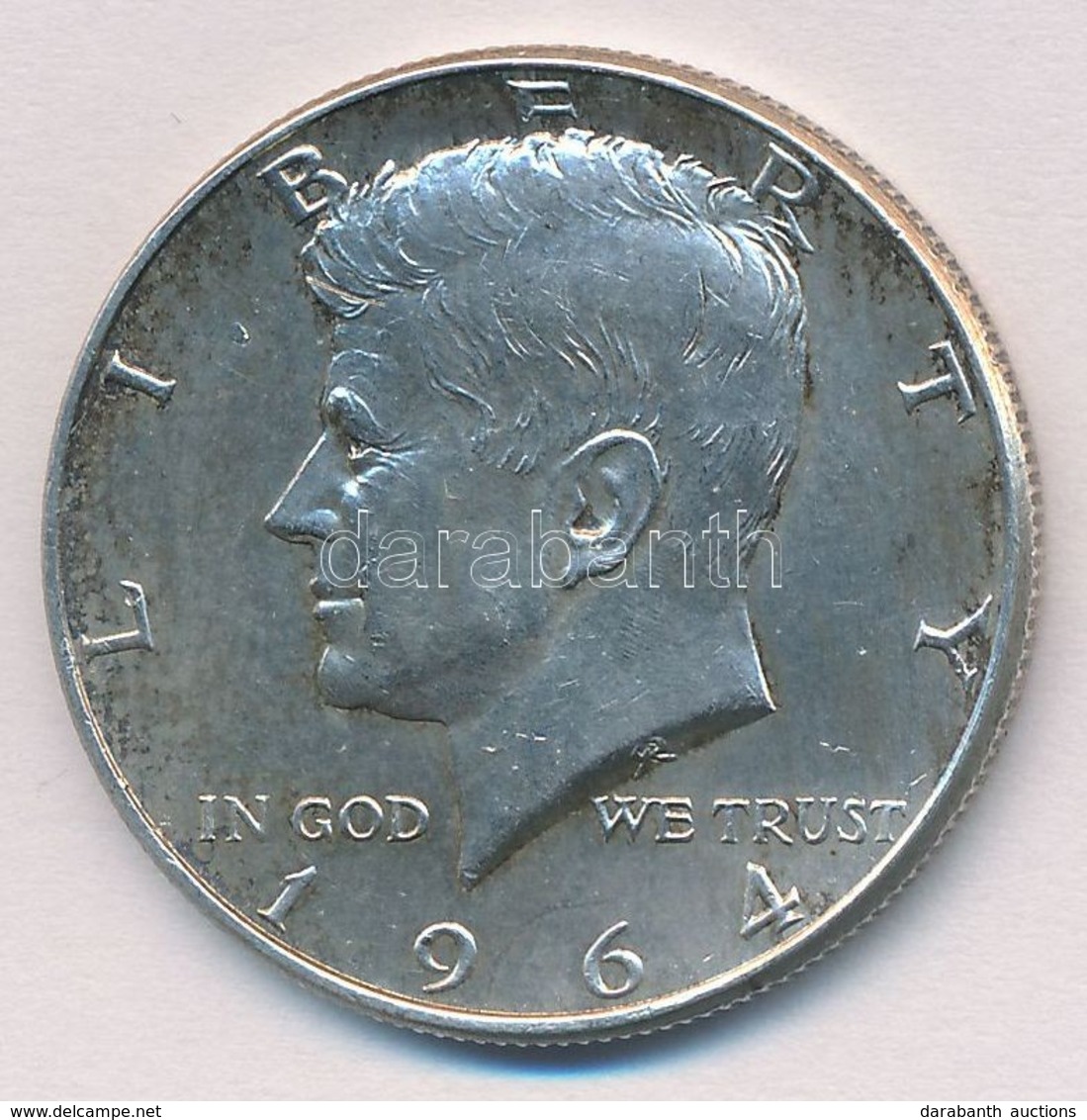 Amerikai Egyesült Államok 1964. 1/2$ Ag 'Kennedy' T:1-
USA 1964. 1/2 Dollar Ag 'Kennedy' C:AU
Krause KM#202 - Zonder Classificatie