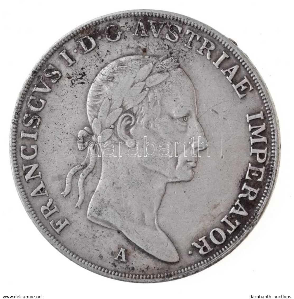 Ausztria 1823A 1/2 Tallér Ag 'I. Ferenc' (13,93g) T:2 Patina, Kis Ph.  Austria 1823A 1/2 Thaler Ag 'Franz I' (13,93g) C: - Non Classificati