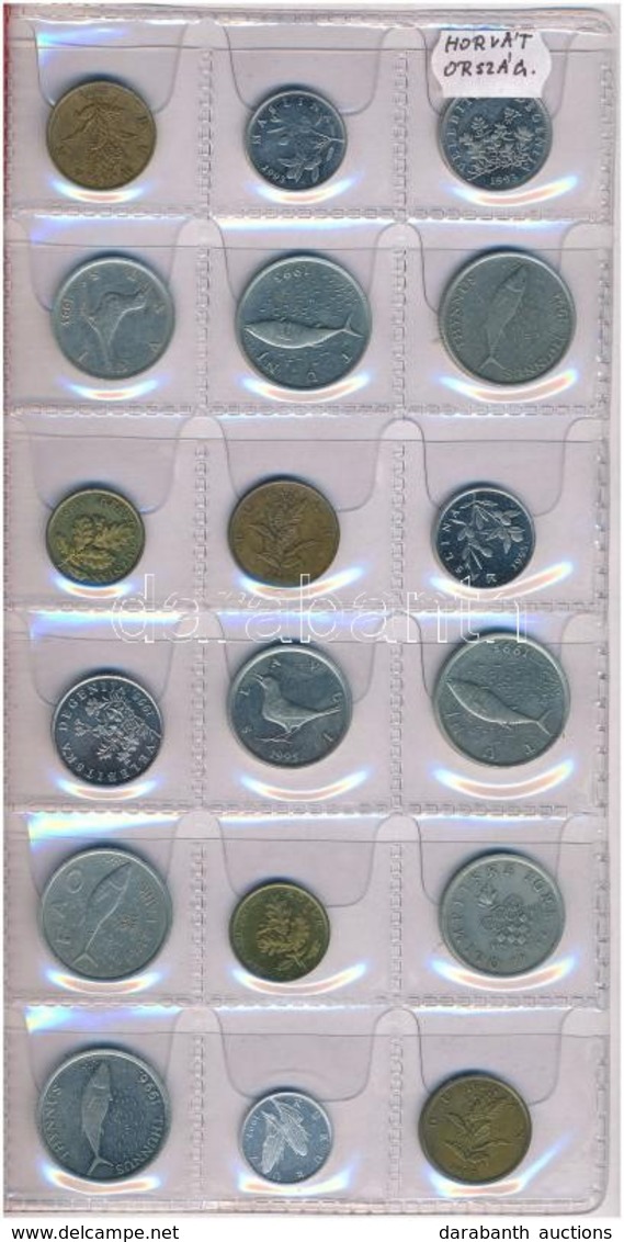 Horvátország 45db-os érme Tétel, Kisalakú Berakóban T:vegyes
Croatia 45pcs Of Coins Lot In Small Size Binder C:mixed - Zonder Classificatie