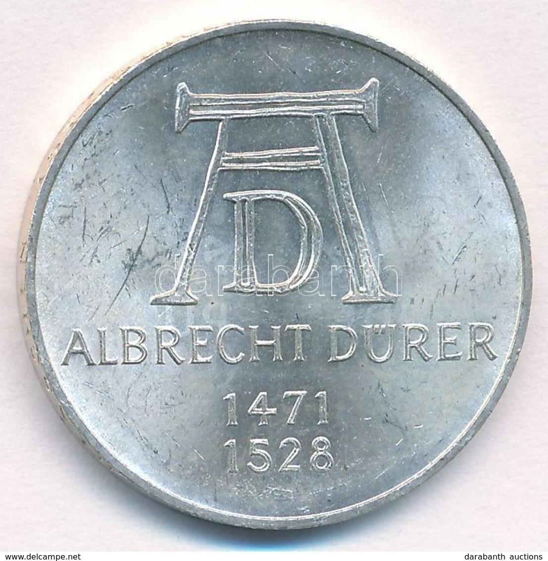 NSZK 1971D 5M Ag 'Albrecht Dürer Születésének 500. évfordulója' T:1- (PP) FRG 1971D 5 Mark Ag '500th Anniversary - Birth - Zonder Classificatie
