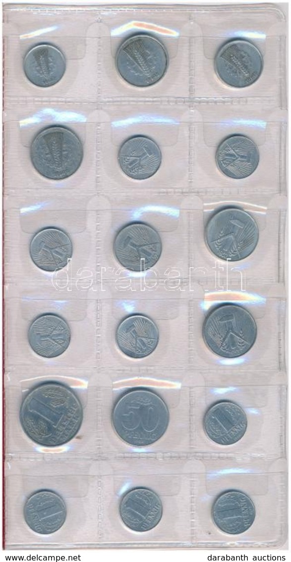 NDK 70db-os Fémpénz Tétel, Kisalakú Berakóban T:vegyes
GDR 70pcs Of Coins In Small Size Binder C:mixed - Zonder Classificatie