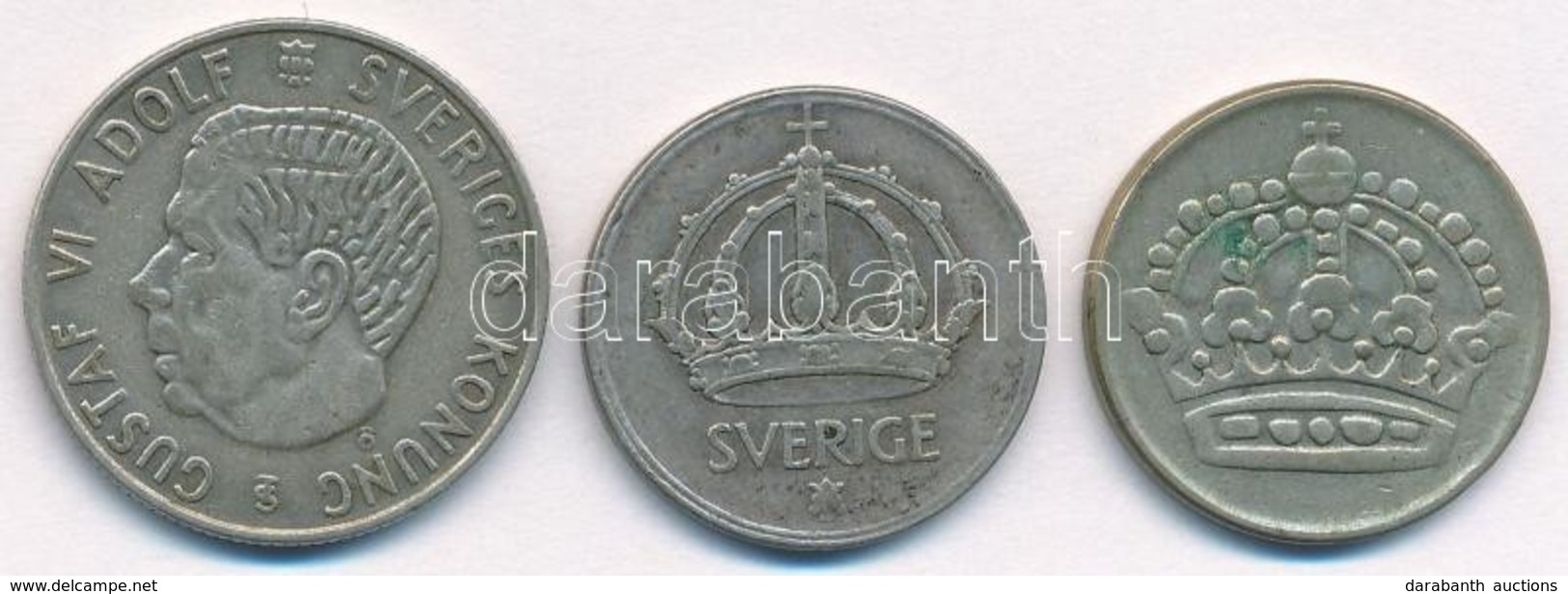 Svédország 1953TS 1Kr Ag 'VI. Gusztáv Adolf' + 1947TS-1953TS 50ö Ag (2xklf) T:2 Kis Patina
Sweden 1953TS 1 Kronor Ag 'Gu - Zonder Classificatie