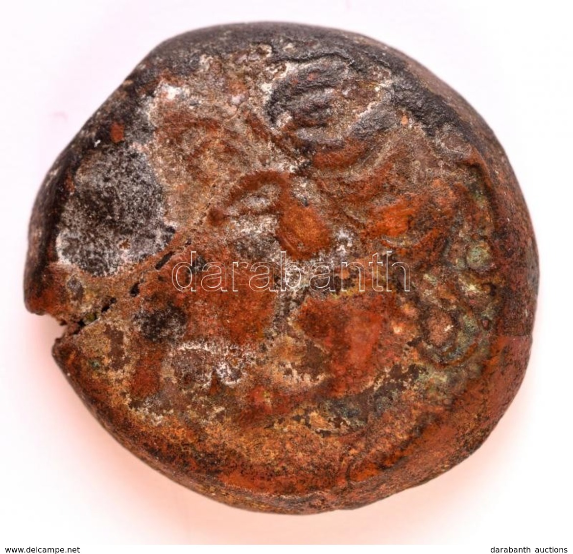 Ókori Görög? Bronzpénz, Kr. E. II.-I. Század? (9,27g) T:2-,3 Patina
Ancient Greek? Bronze Coin, 2nd-1st Century BC? (9,2 - Non Classificati