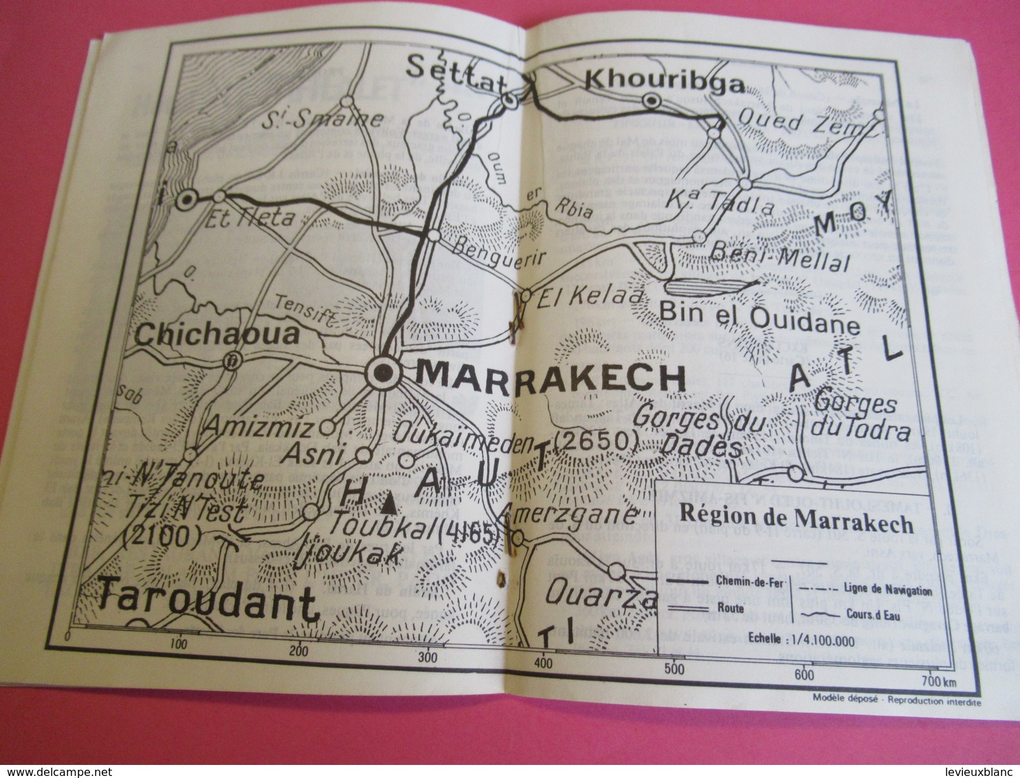 Guides POL/ MARRAKECH Et Sa Région/ Sochepress Casablanca/ MAROC/ Vers 1970-80          PGC282 - Dépliants Touristiques