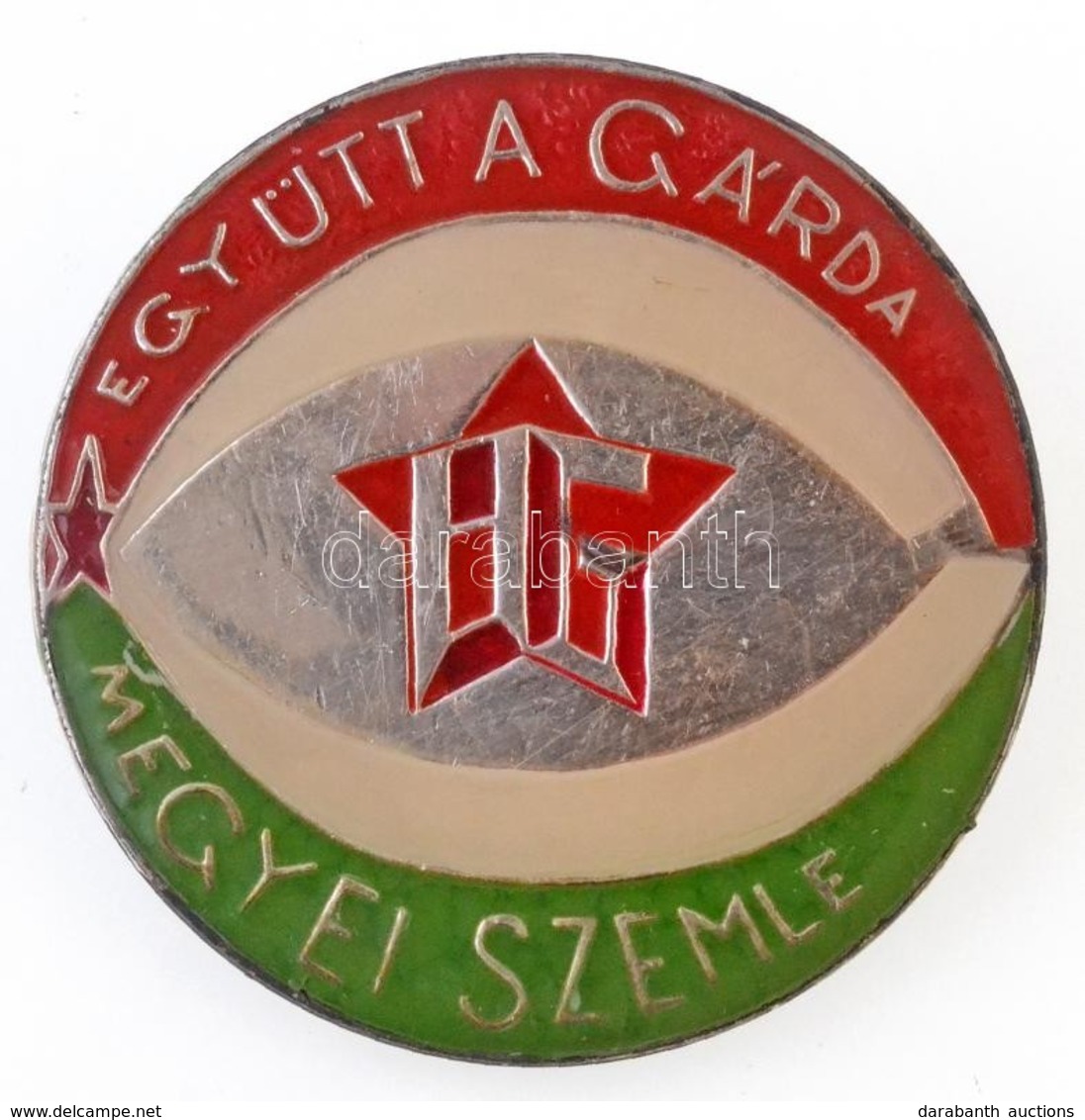 1986. 'Együtt A Gárda - Megyei Szemle' Fém Jelvény (36mm) T:2 - Non Classificati