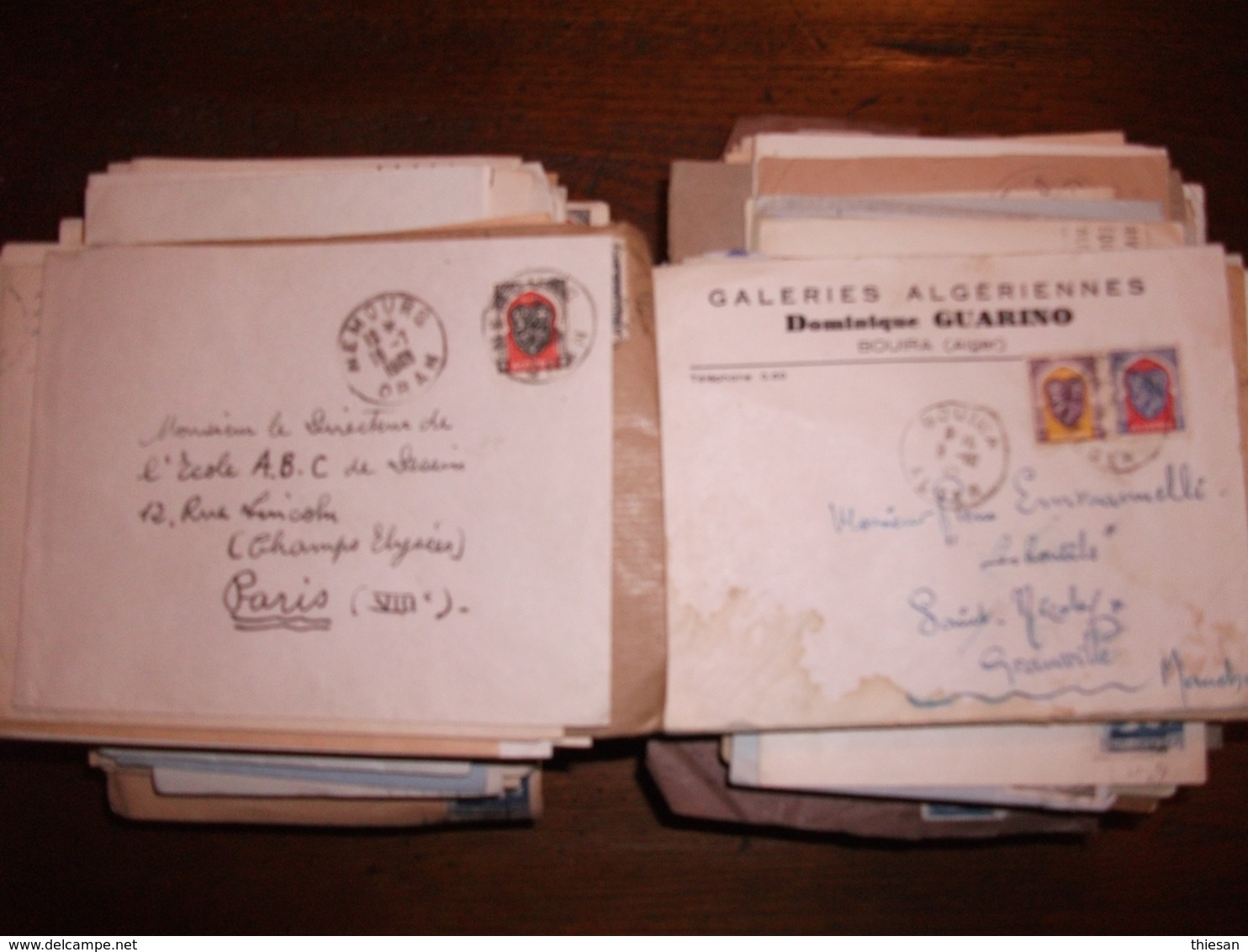 Algérie Algeria Lot Lettres ( X 850 ) Cover Carta Belege ( 30 Centimes Le Pli ! ) - Collezioni & Lotti