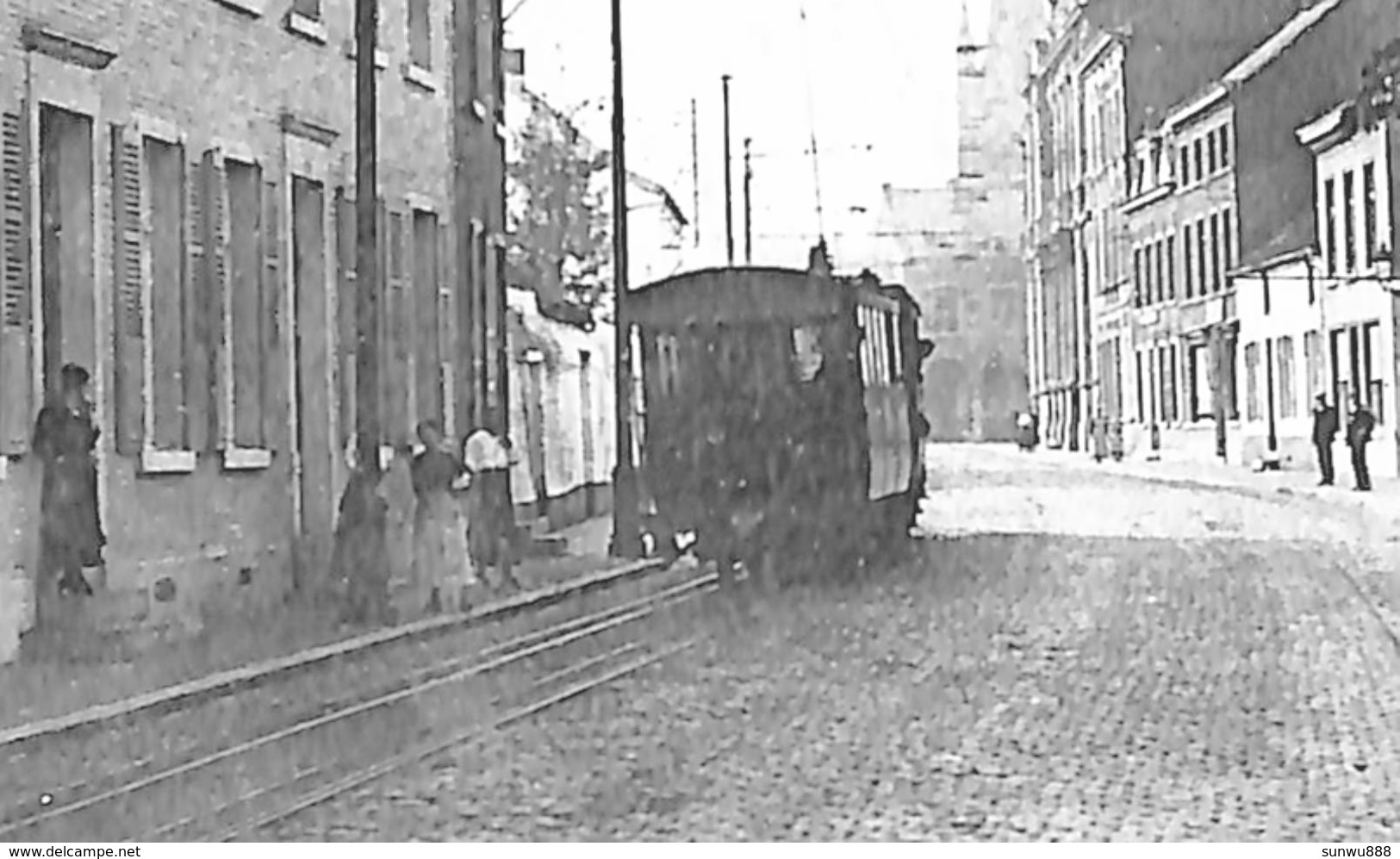 Boussu - Rue François Dorzée (Melles Durez, Animée Tram Tramway 1925... Voir Zoom) - Boussu