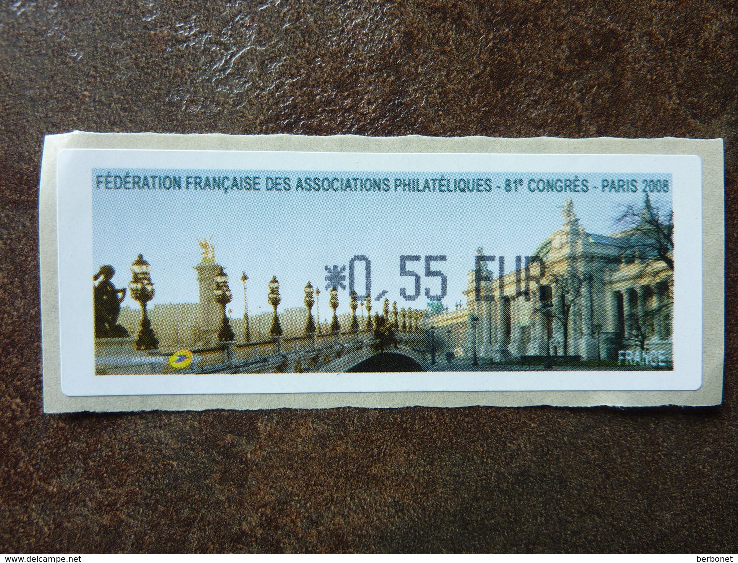 2008 LISA1 FFAP CONGRES PARIS  0,55€ (vendue à La Valeur Faciale)  ** MNH - 1999-2009 Vignettes Illustrées