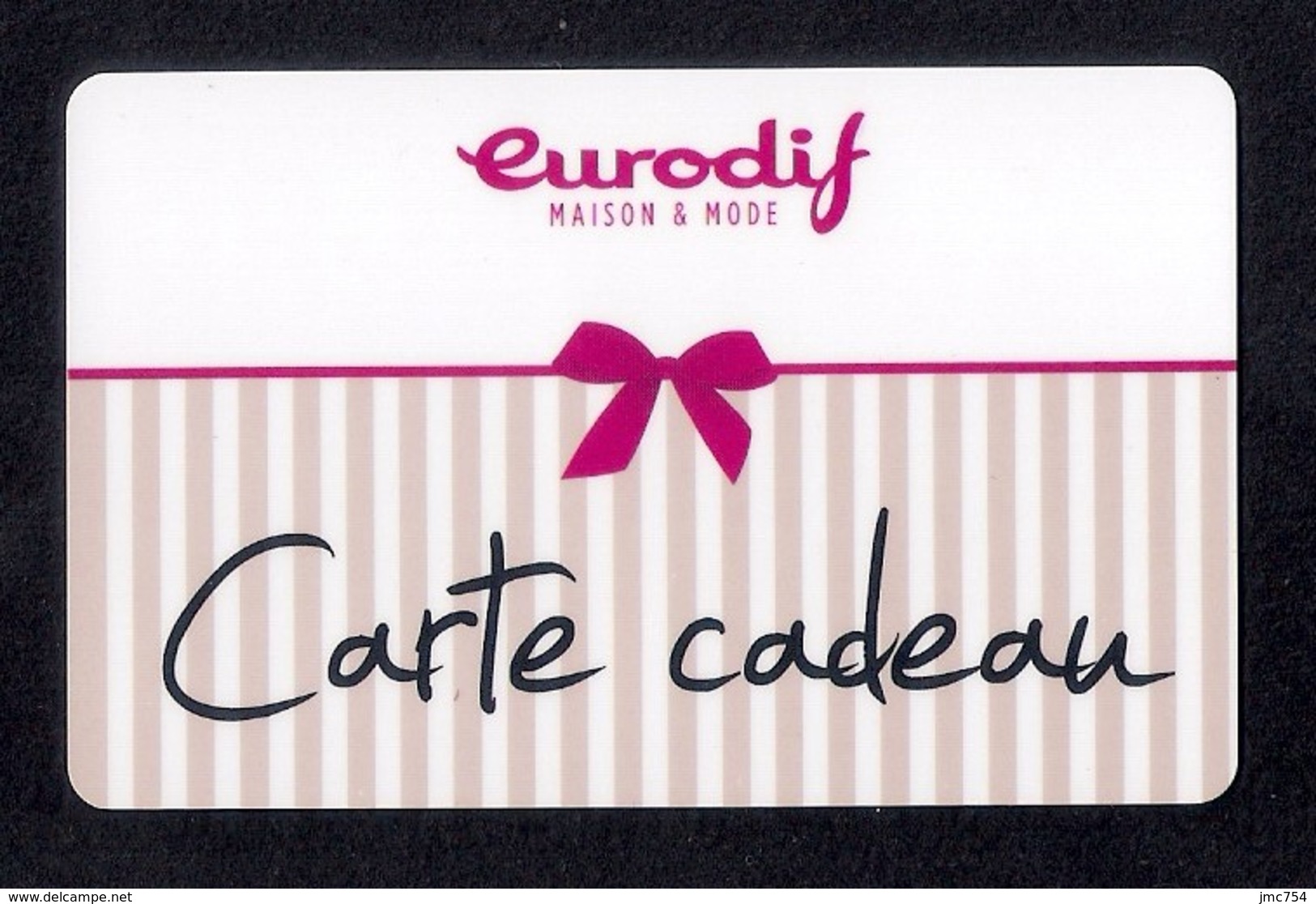 Carte Cadeau  EURODIF.   Gift Card. - Cartes Cadeaux