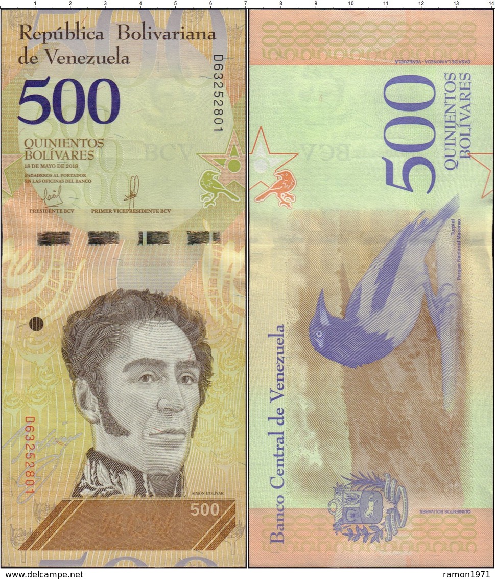 Venezuela -500 Bolivar 2018  UNC - Venezuela