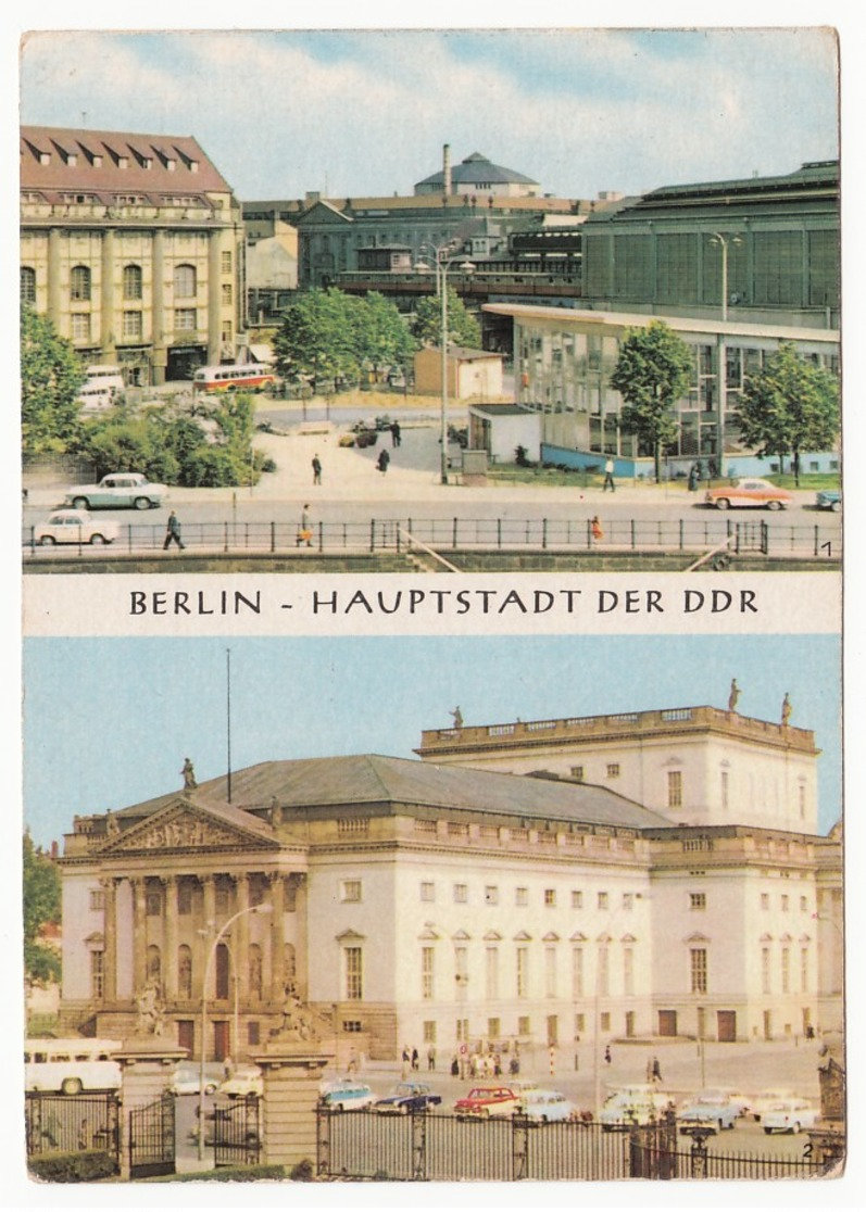 (Ost) Berlin - Hauptstadt Der DDR - Bahnhof Friedrichstrasse - Deutsche Staatsoper - Gelaufen 1967 - Sonstige & Ohne Zuordnung