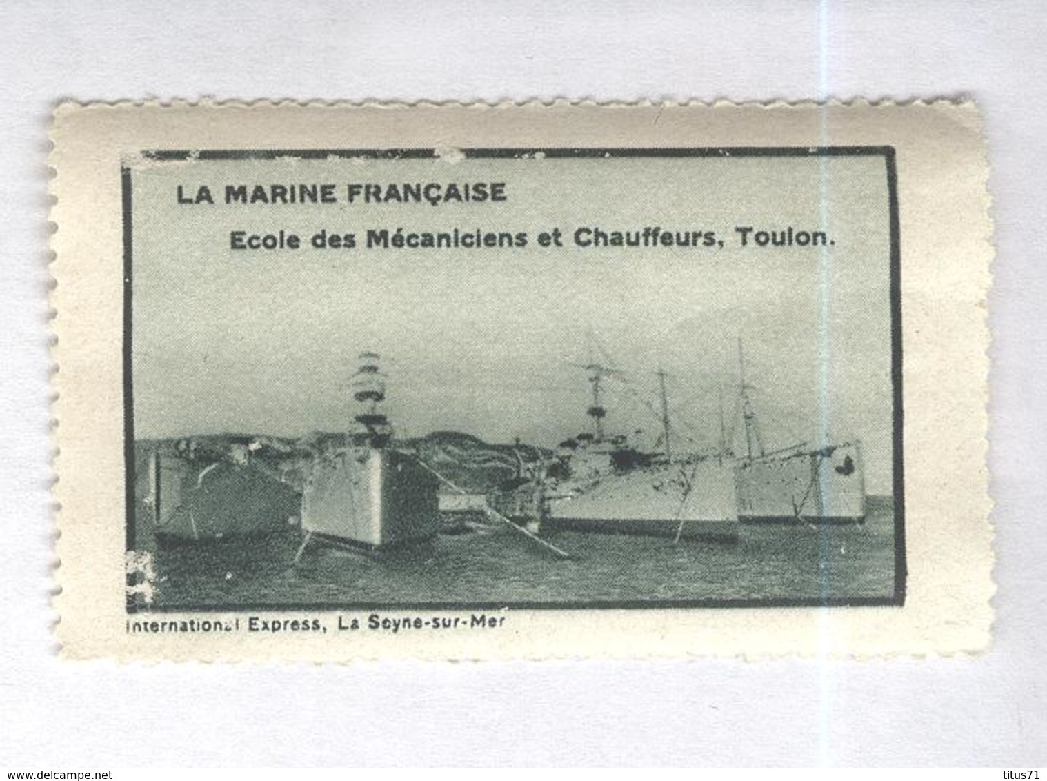 Vignette Marine Nationale - Ecole Des Mécaniciens Et Chauffeurs , Toulon - Cinderellas