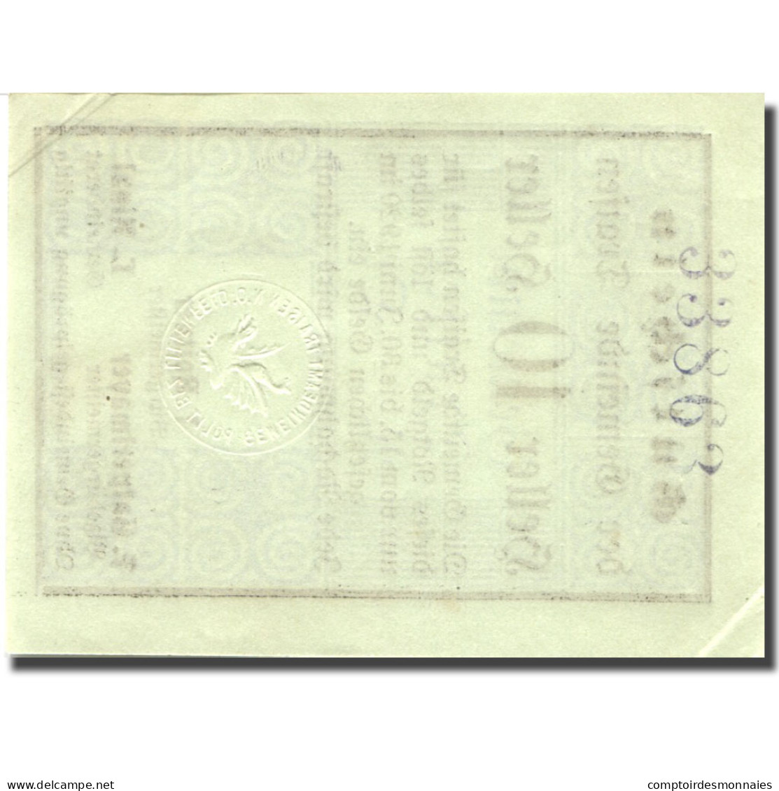 Billet, Autriche, Traisen 10Heller, Valeur Faciale, 1920 SPL Vert Mehl:FS 1076Ib - Oesterreich