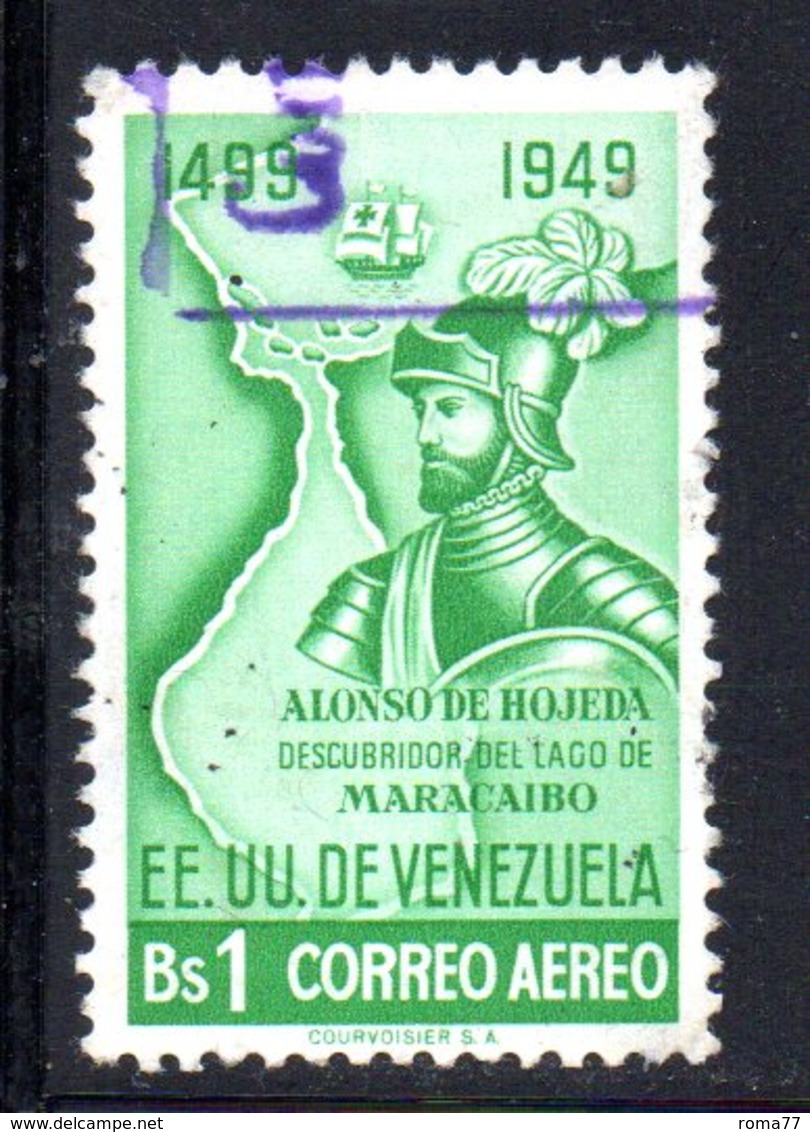 CI1116 - VENEZUELA 1950, Posta Aerea Yvert N. 315  Usata  Maracaibo - Venezuela