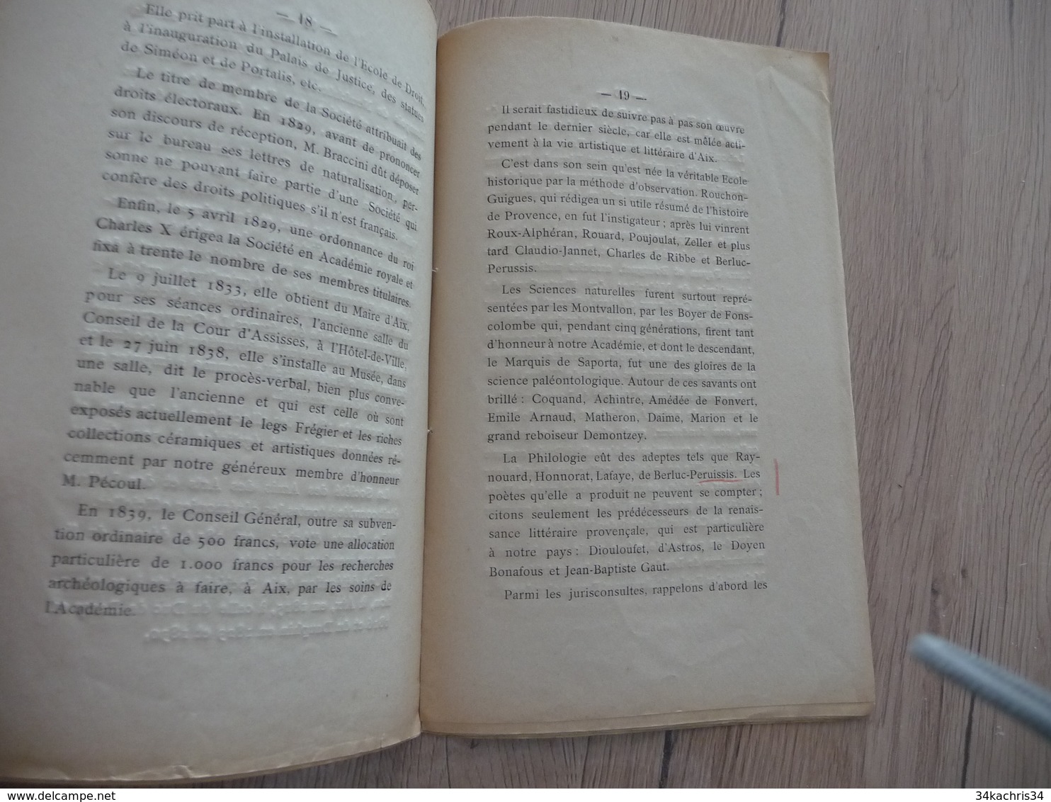 Occitan Félibre 1907 Séance Publique De L'Académie Des Sciences Agriculture Arts Et Belles Lettres D'Aix 28p - Languedoc-Roussillon