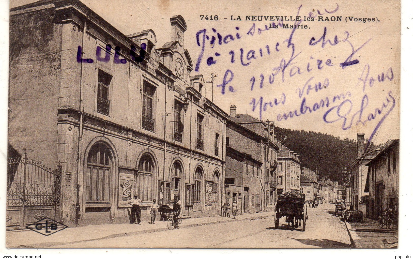 DEPT 88 : édit. C Lardier N° 7416 : La Neuveville Les Raon , La Mairie - Autres & Non Classés