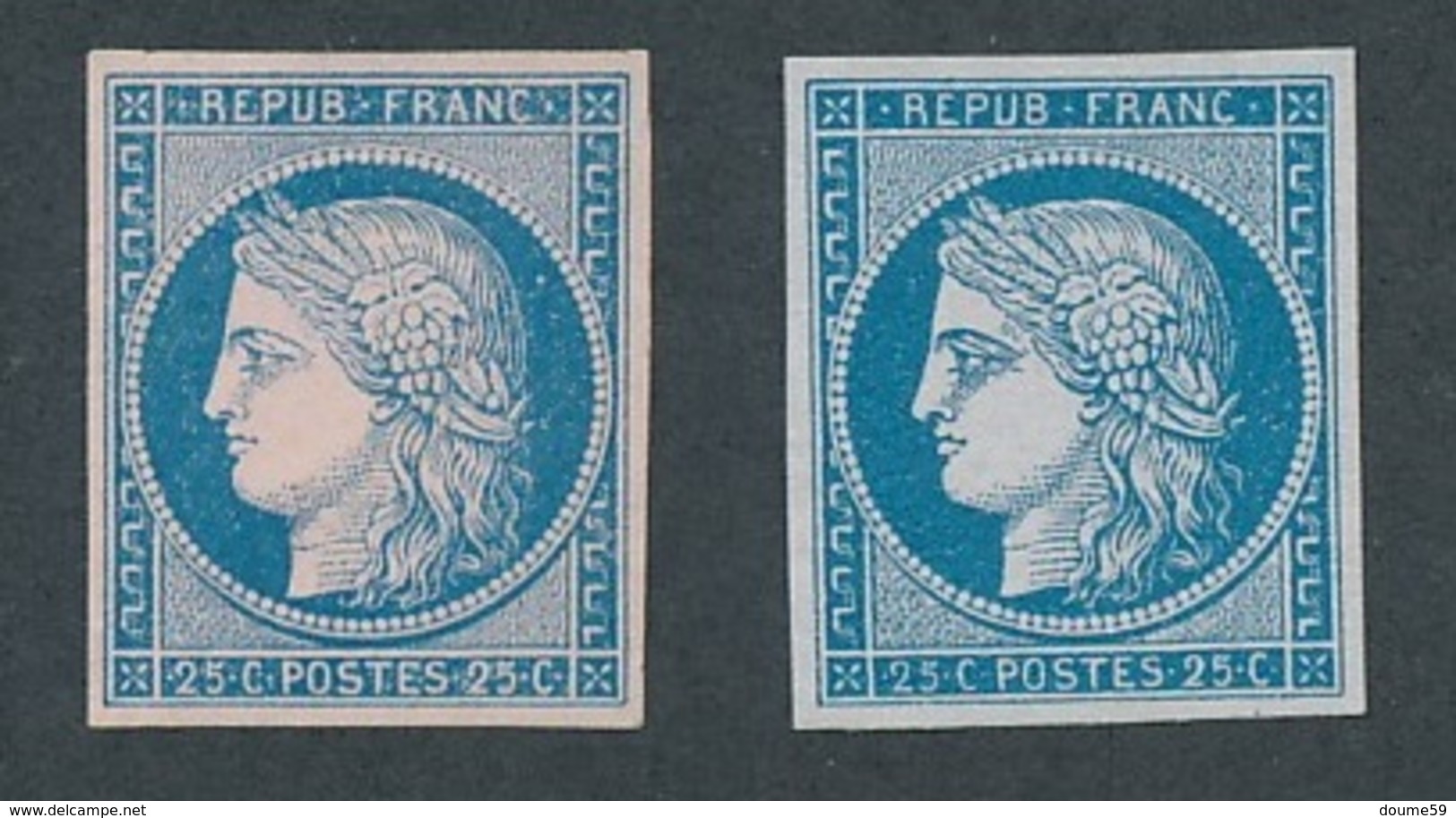 N-457: FRANCE: Lot Avec "CERES" N °4 NSG ESSAIS - 1849-1850 Ceres