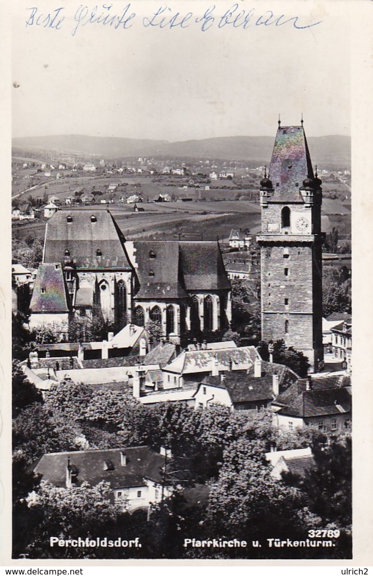 AK Perchtoldsdorf - Pfarrkirche Und Türkenturm - 1963 (41509) - Perchtoldsdorf