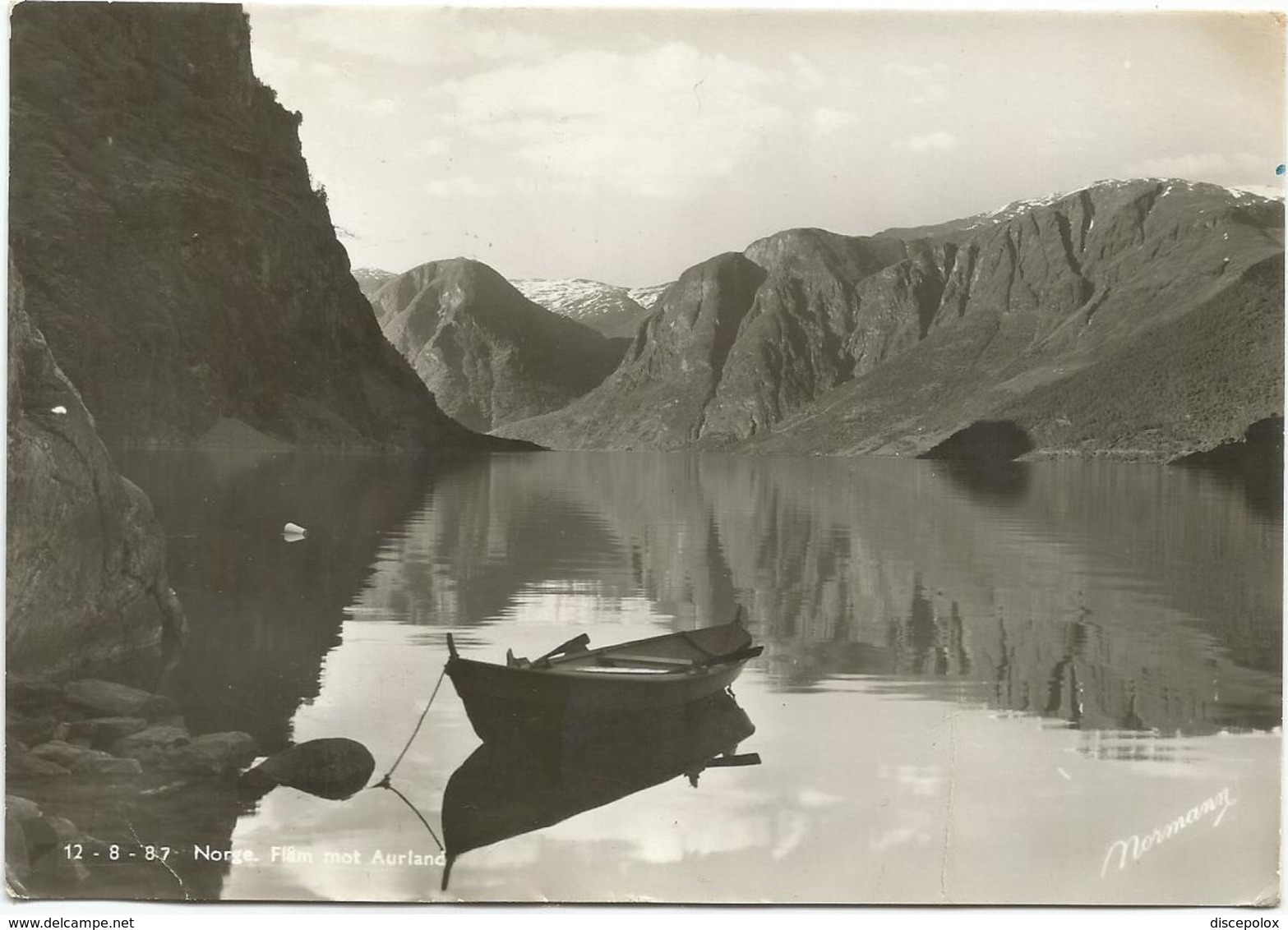 W3191 Norge - Flam Mot Aurland / Viaggiata 1949 - Norvegia