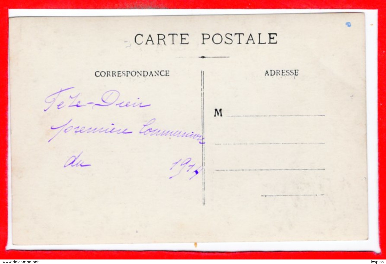 CARTE PHOTO à IDENTIFIER -- Fête Dieu Première Communion 1914 - A Identifier