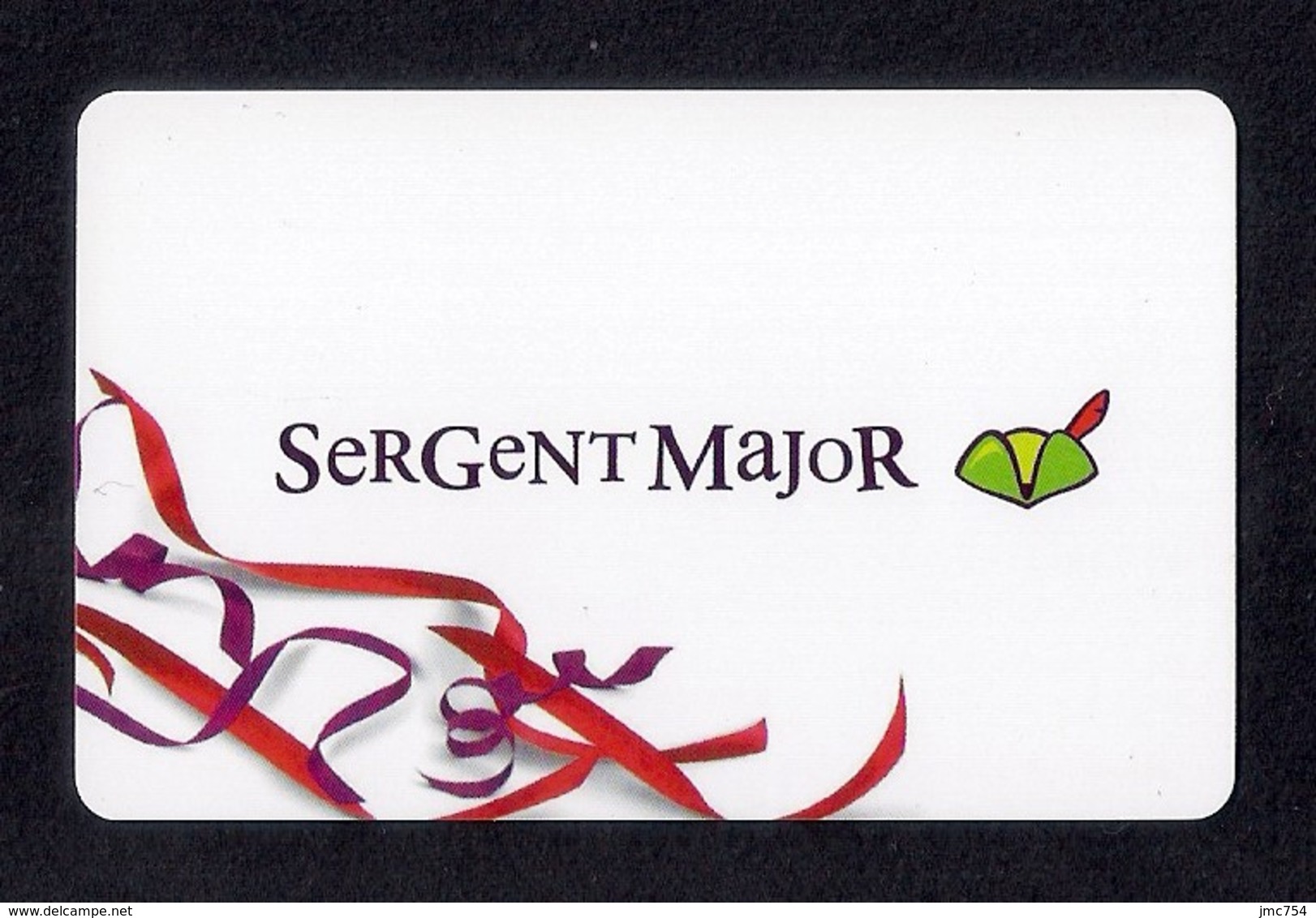 Carte Cadeau SERGENT MAJOR.  Gift Card. Geschenkkaart. Tarjeta Regalo. - Cartes Cadeaux