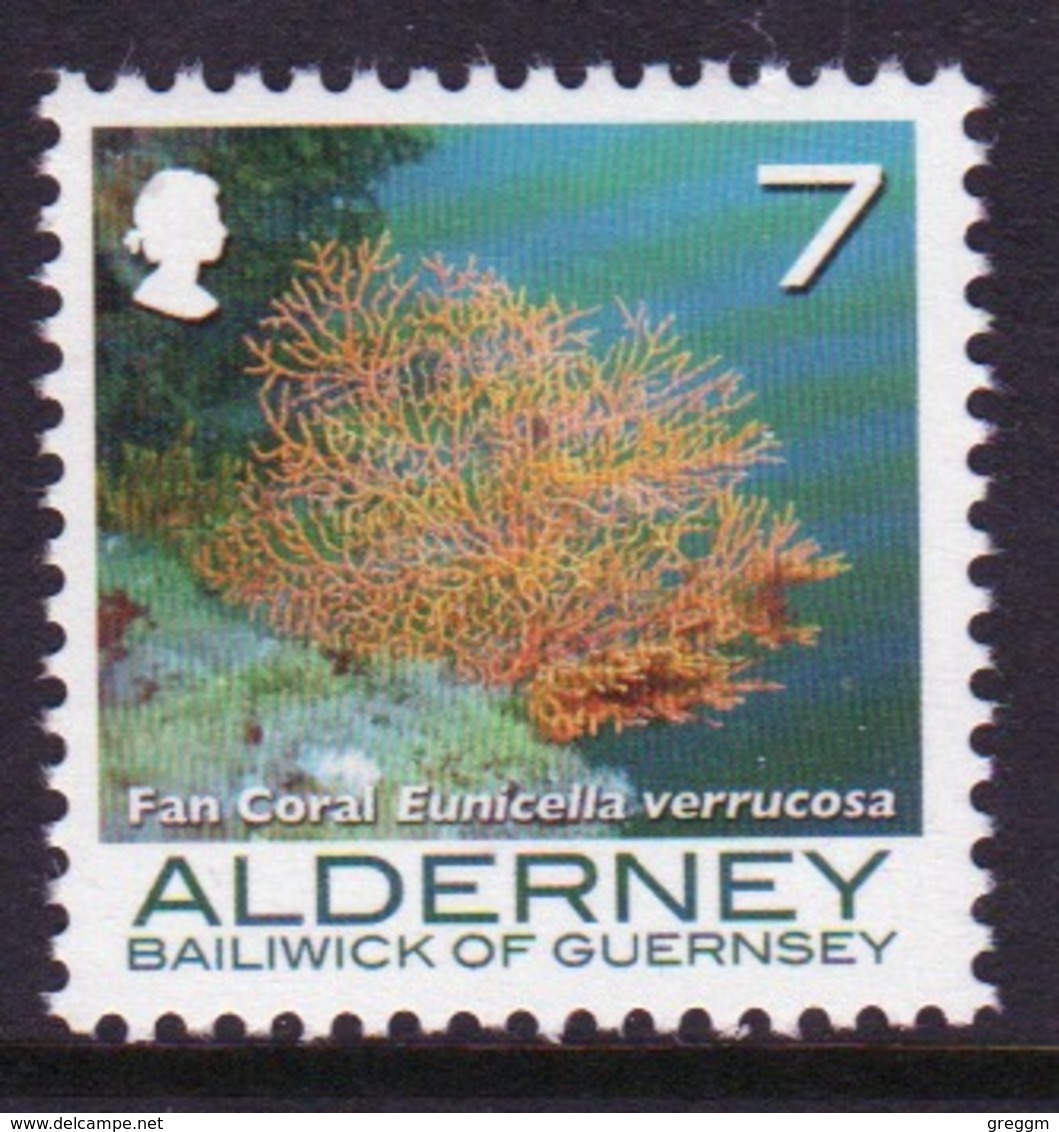 Alderney Single 7p Stamp From The 'Corals And Anemones' Definitive Set. - Alderney