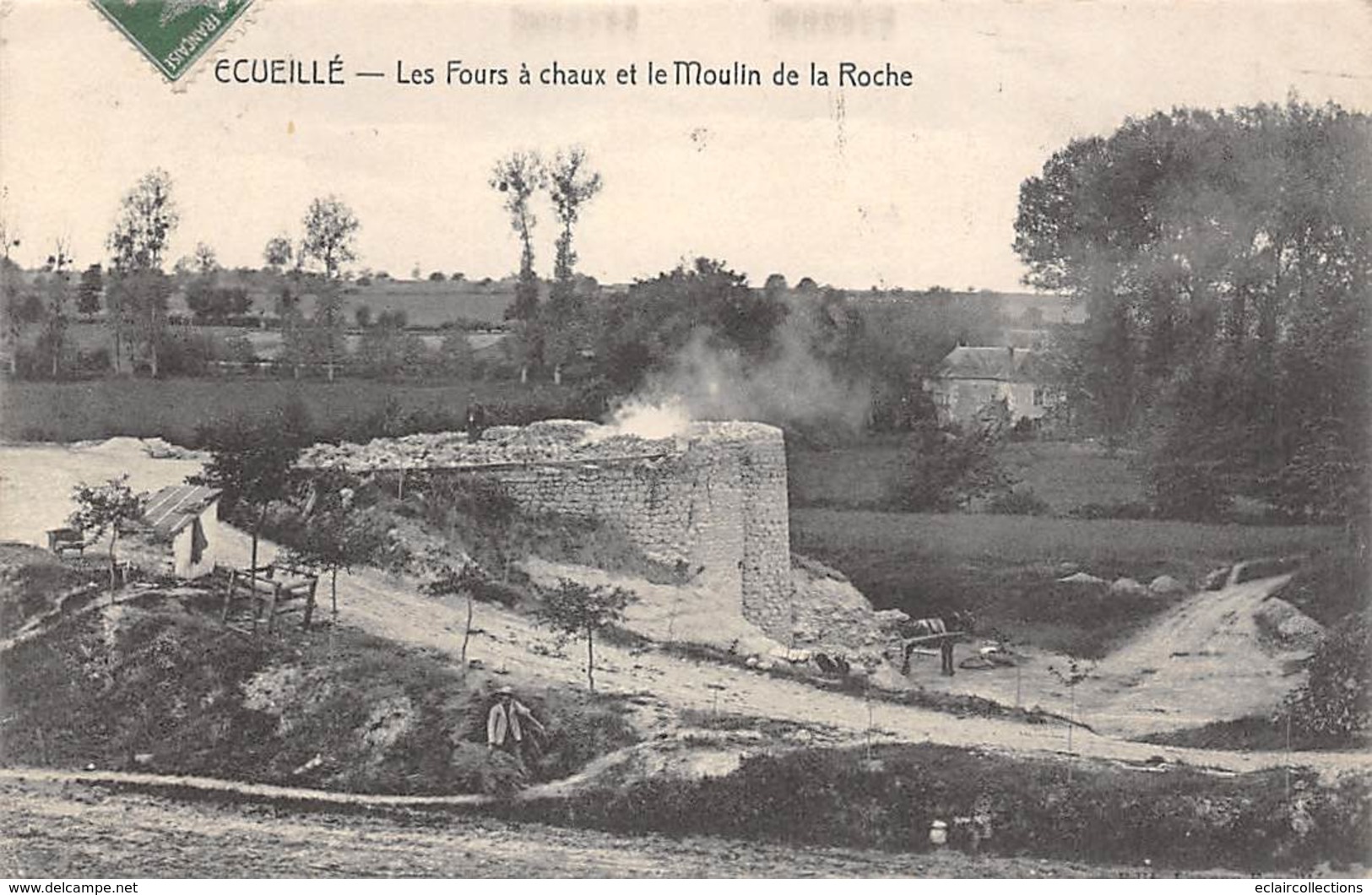 Ecueillé        36     Les Fours A Chaux Et Le Moulin De La Roche      (voir Scan) - Altri & Non Classificati