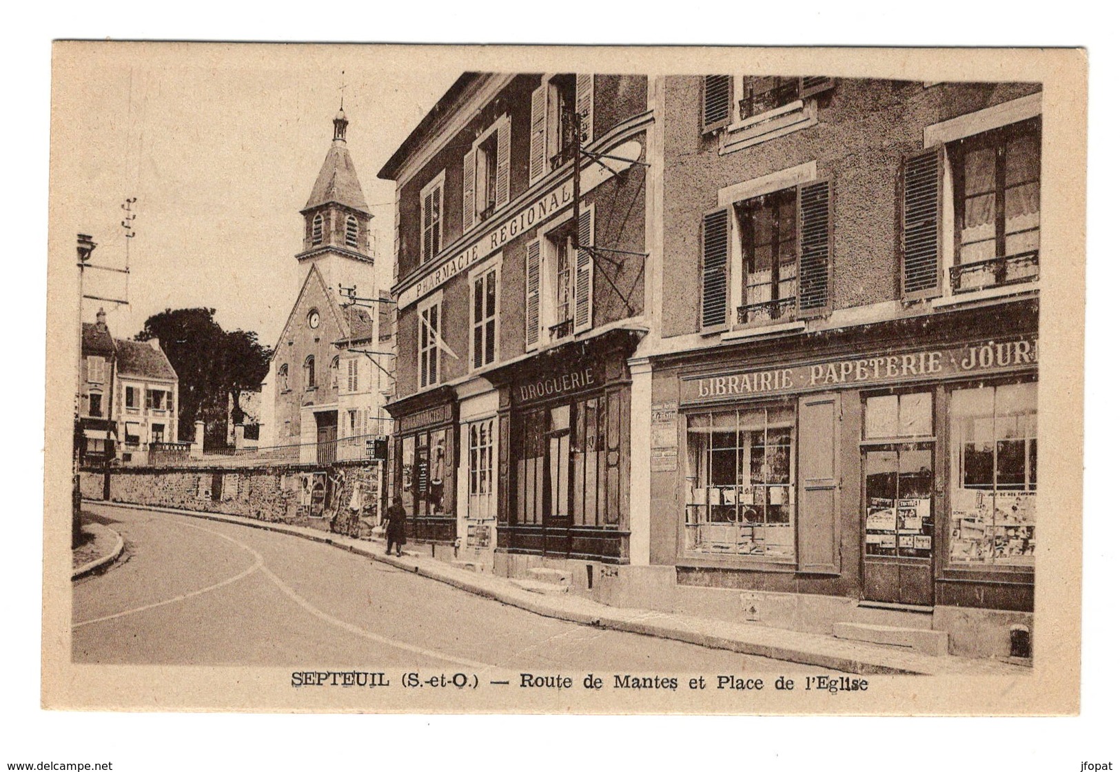 78 YVELINES - SEPTEUIL Route De Mantes Et Place De L'Eglise - Septeuil