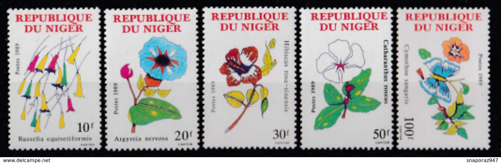 1989 Niger Fiori Flowers Blumen Fleurs MNH** Fio221 - Altri & Non Classificati