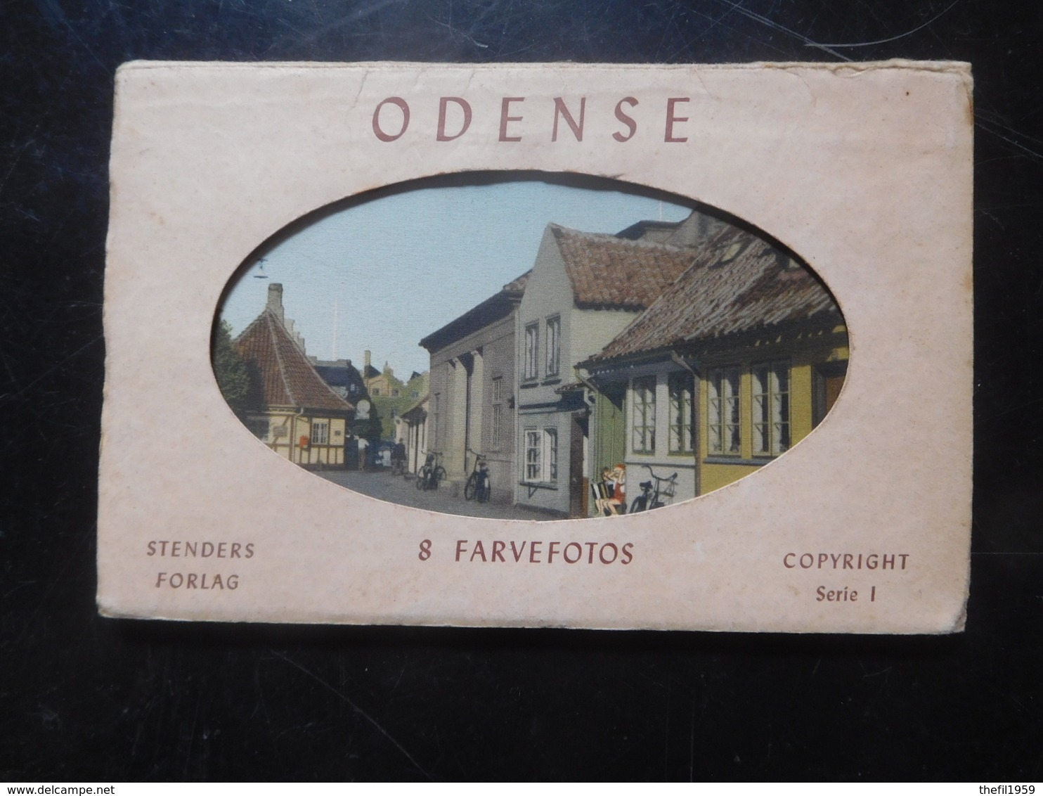 Odense 8 Farvefotos Circa 1950 / Carnet 8 Cartes Odense Danemark - Danemark