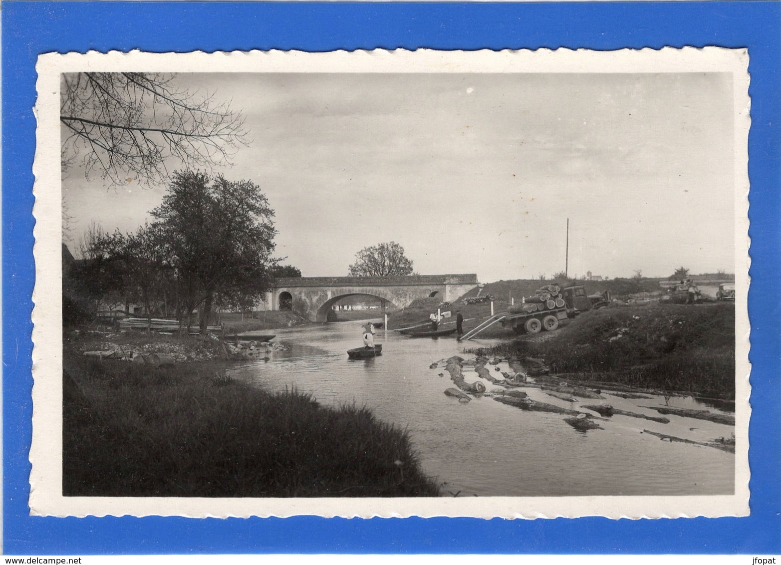 85 VENDEE - LE GUE DE VELLUIRE Pont Et Port, Flottage Des Grumes (voir Descriptif) - Sables D'Olonne