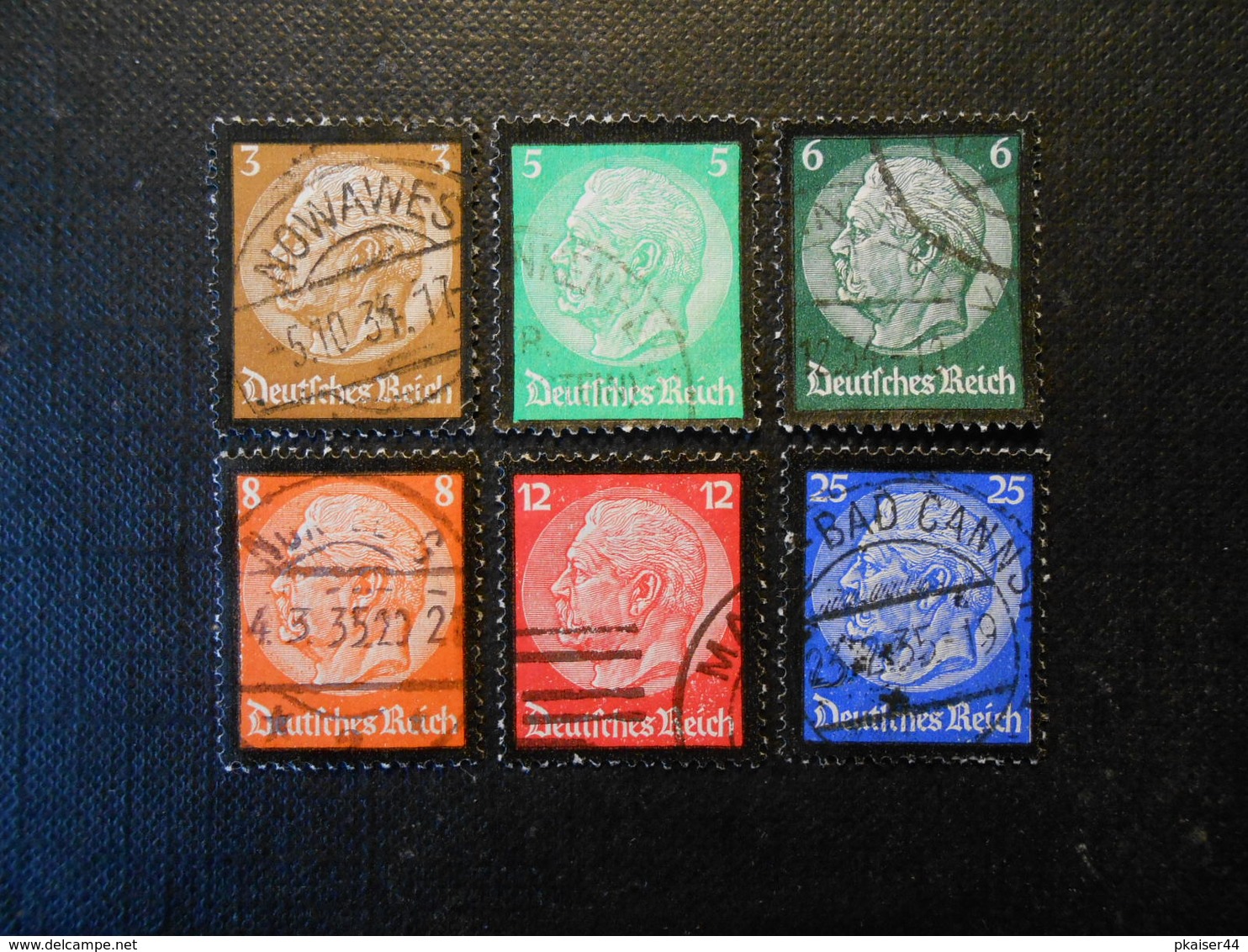 D.R.Mi 548-553 Satz - 1934 - Mi 14,00 € - Used Stamps