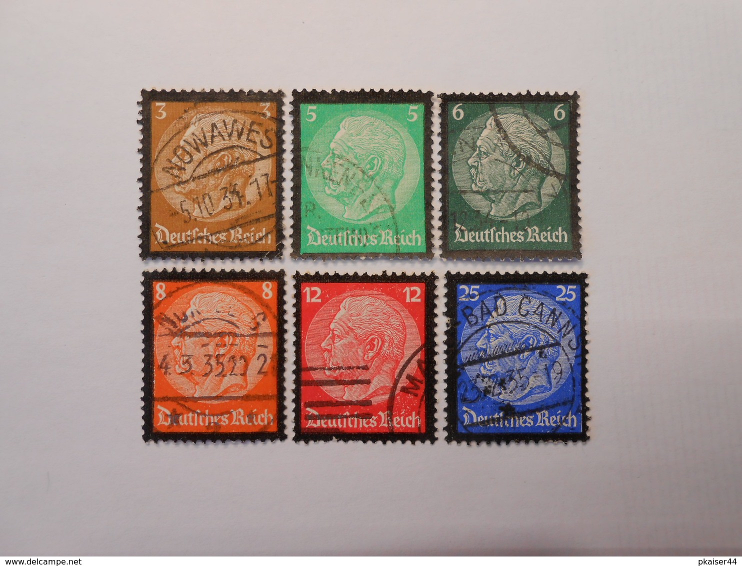 D.R.Mi 548-553 Satz - 1934 - Mi 14,00 € - Used Stamps