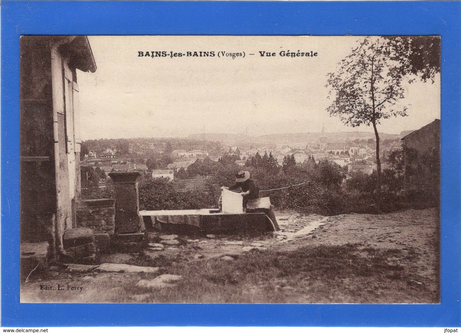 88 VOSGES - BAINS LES BAINS Vue Générale, Lavoir (voir Descriptif) - Bains Les Bains